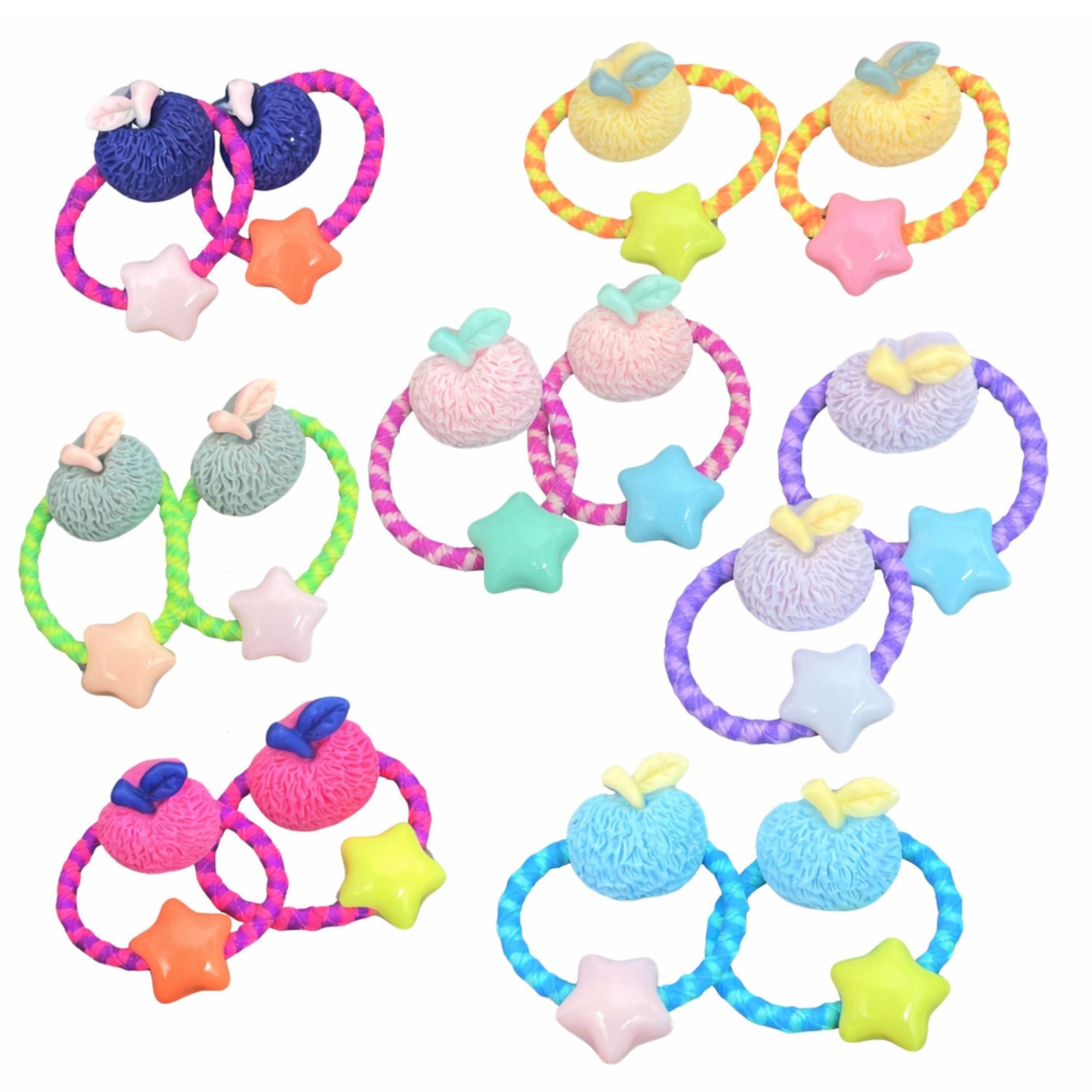 Cute Elastic Hair Bands Star Charm Kids Ponytail Holders main product image