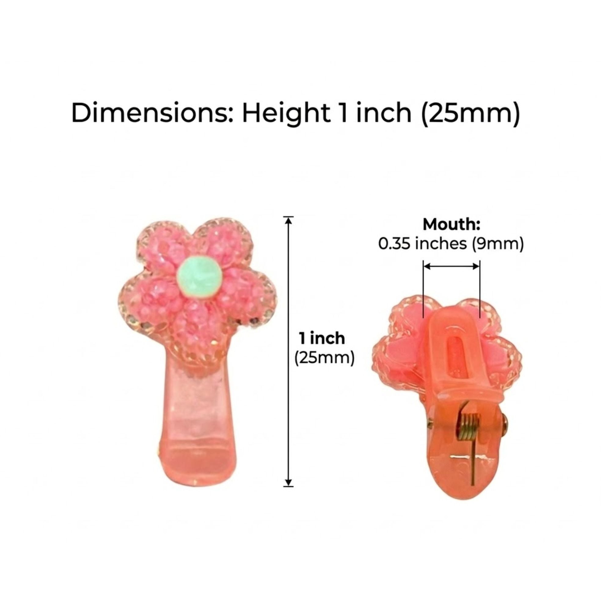 Sparkling Flower Hair Clips for Toddlers and Kids 3 Pieces Hair Pins, Claws & Clips product image 8