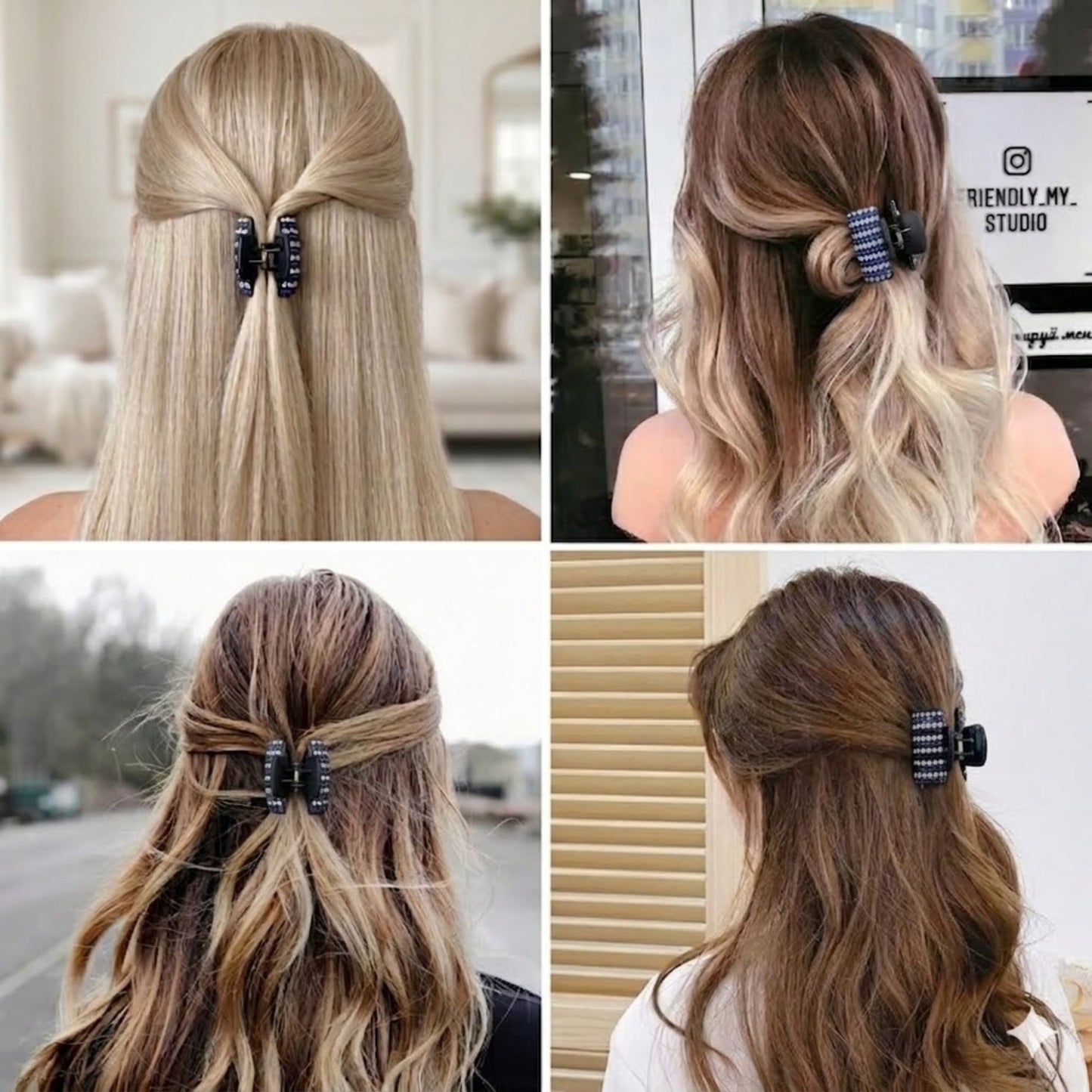 Elegant Rhinestone Hair Claw Clip for Girls and Women hair claw clips product image 10