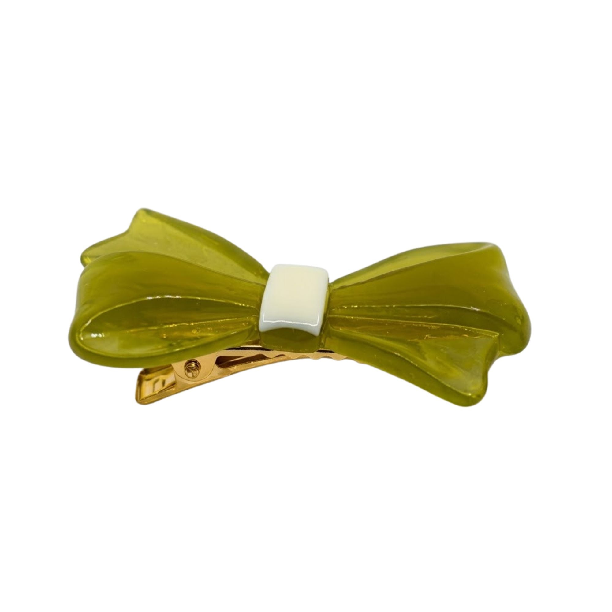 2" Elegant Bow Hair Clip Durable Resin Stylish Grip Fit hair clips size and feature image