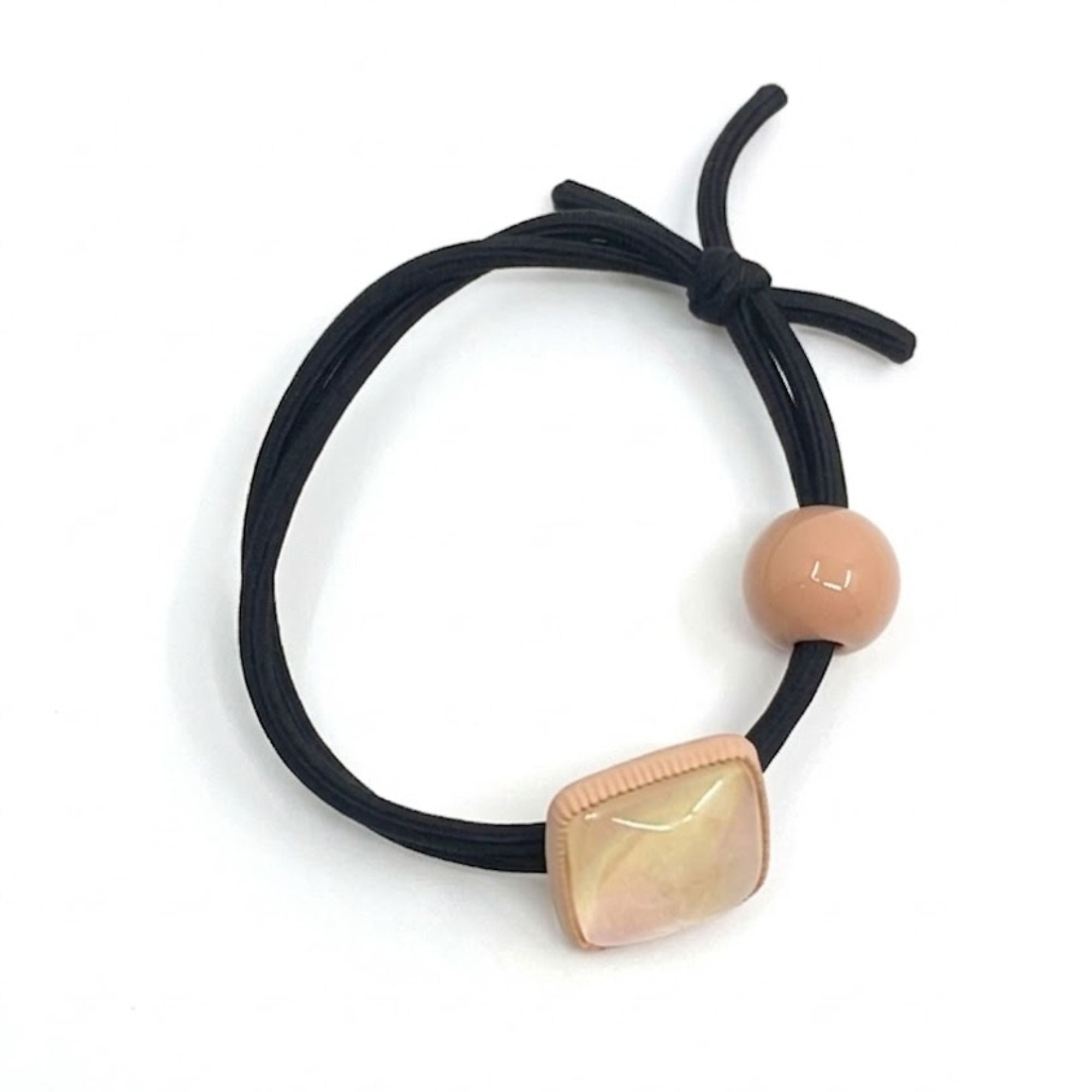 2" Modern Square Charm Elastic Hair Band Ponytail Holders Hair Bands product detail image