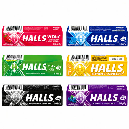 Halls Assorted Candy Lozenges Variety 9 Pack