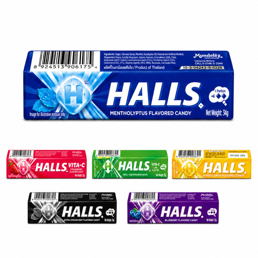 HALLS Premium Flavoured Candy for Throat Comfort and Freshness