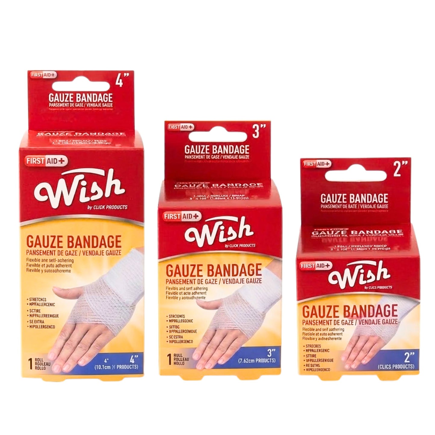 Wish Self Cling Bandage Gauze: 1 Pack Personal Care Safety main product image