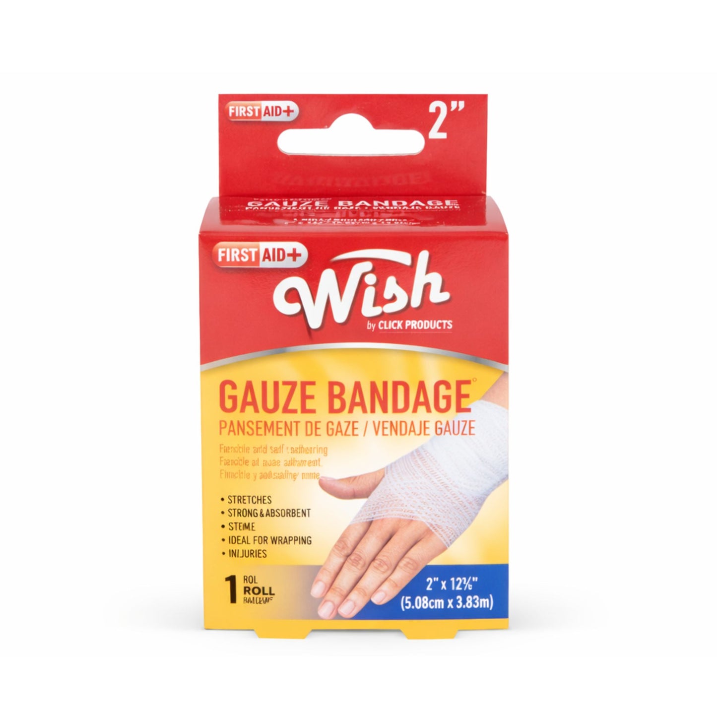 Wish Self Cling Bandage Gauze: 1 Pack Personal Care Safety product image 12