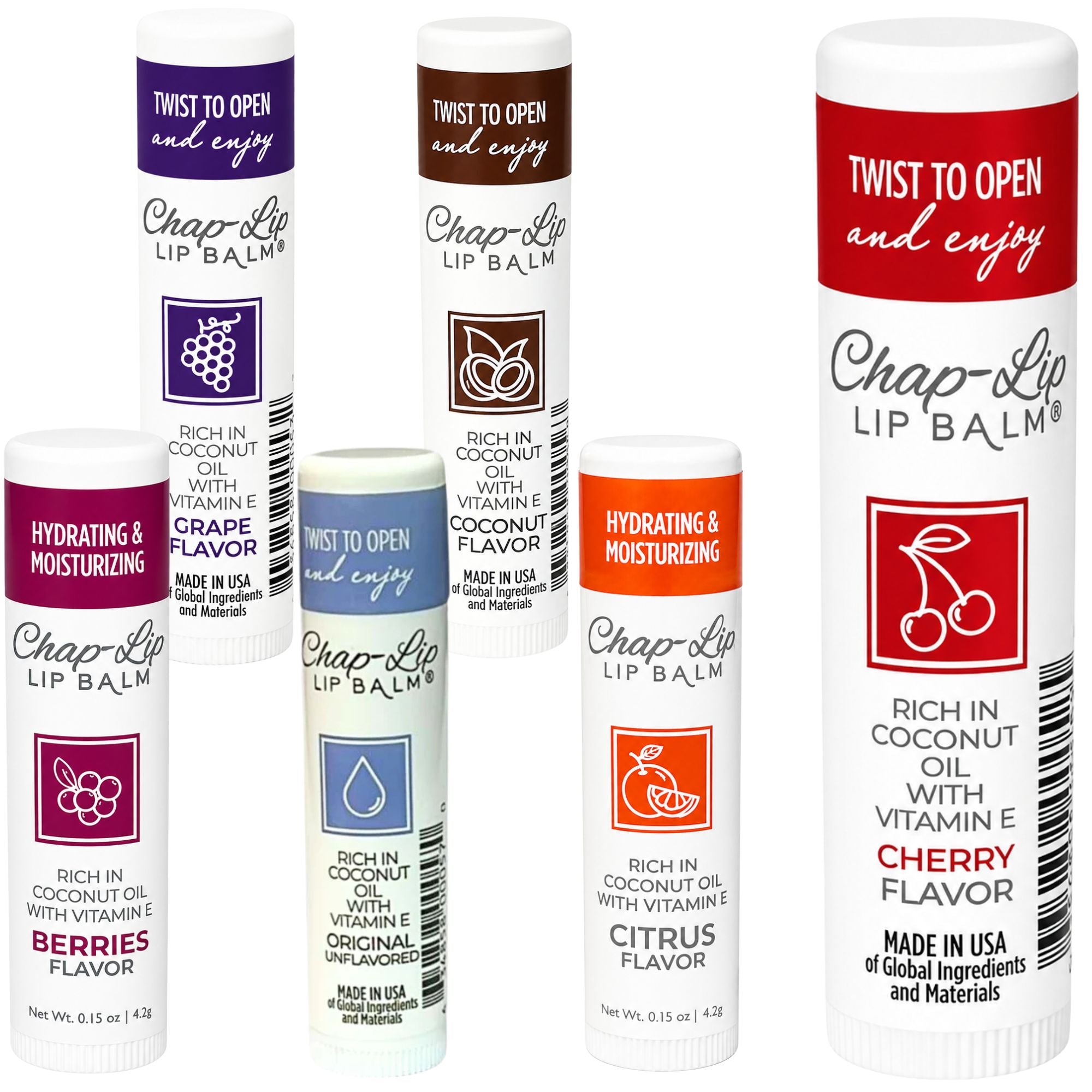 Chap-Lip Hydrating & Moisturizing Lips – Nourishing Formula, Made in USA