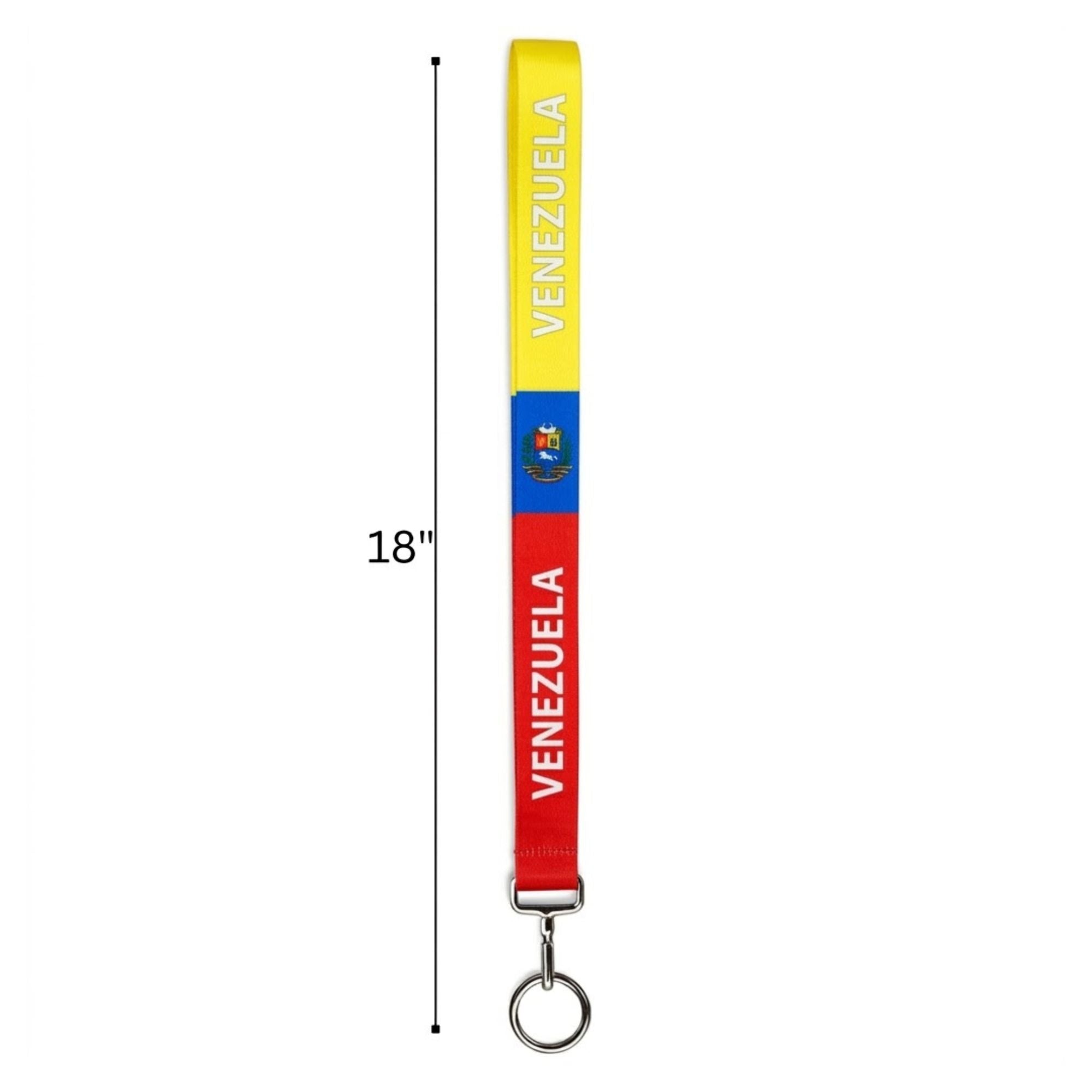 18" Venezuela Flag Lanyard Keychain Durable Neck Strap Lanyards product detail image