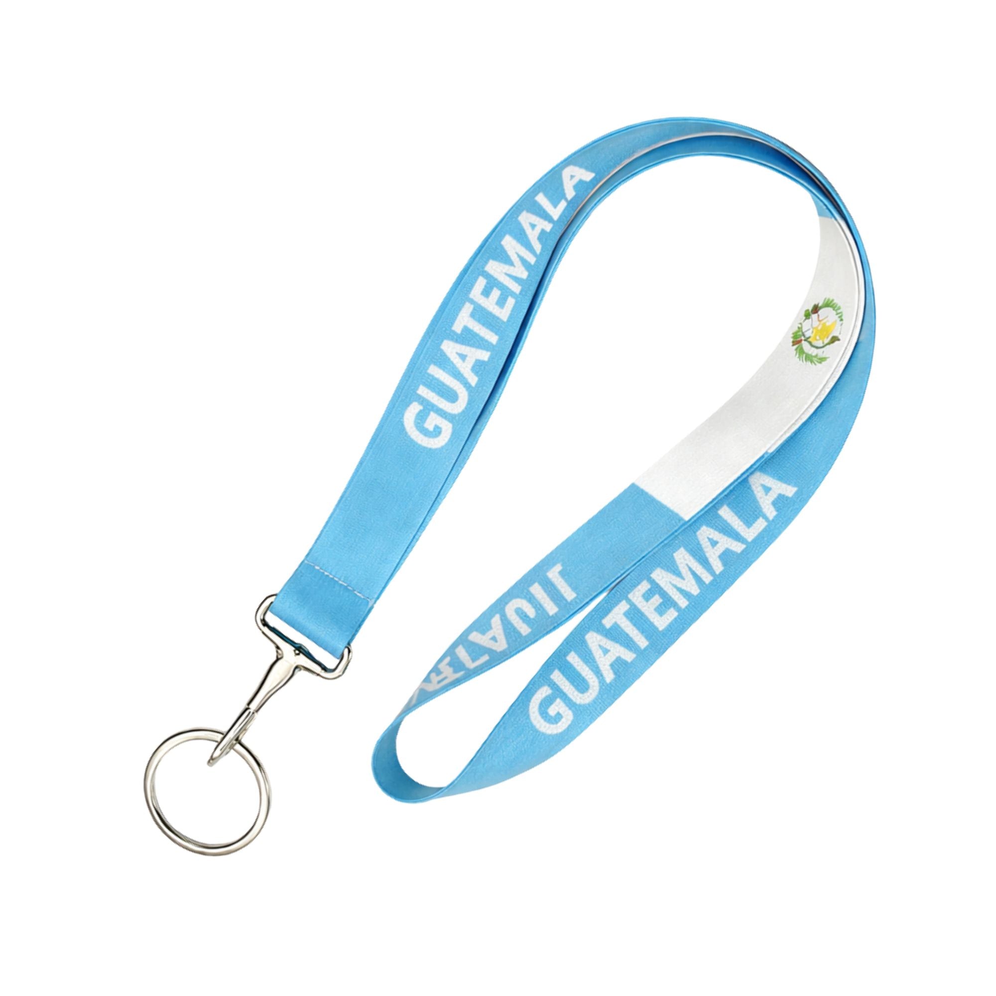 18" Guatemala Flag Lanyard National Heritage Neck Strap Lanyards main product image