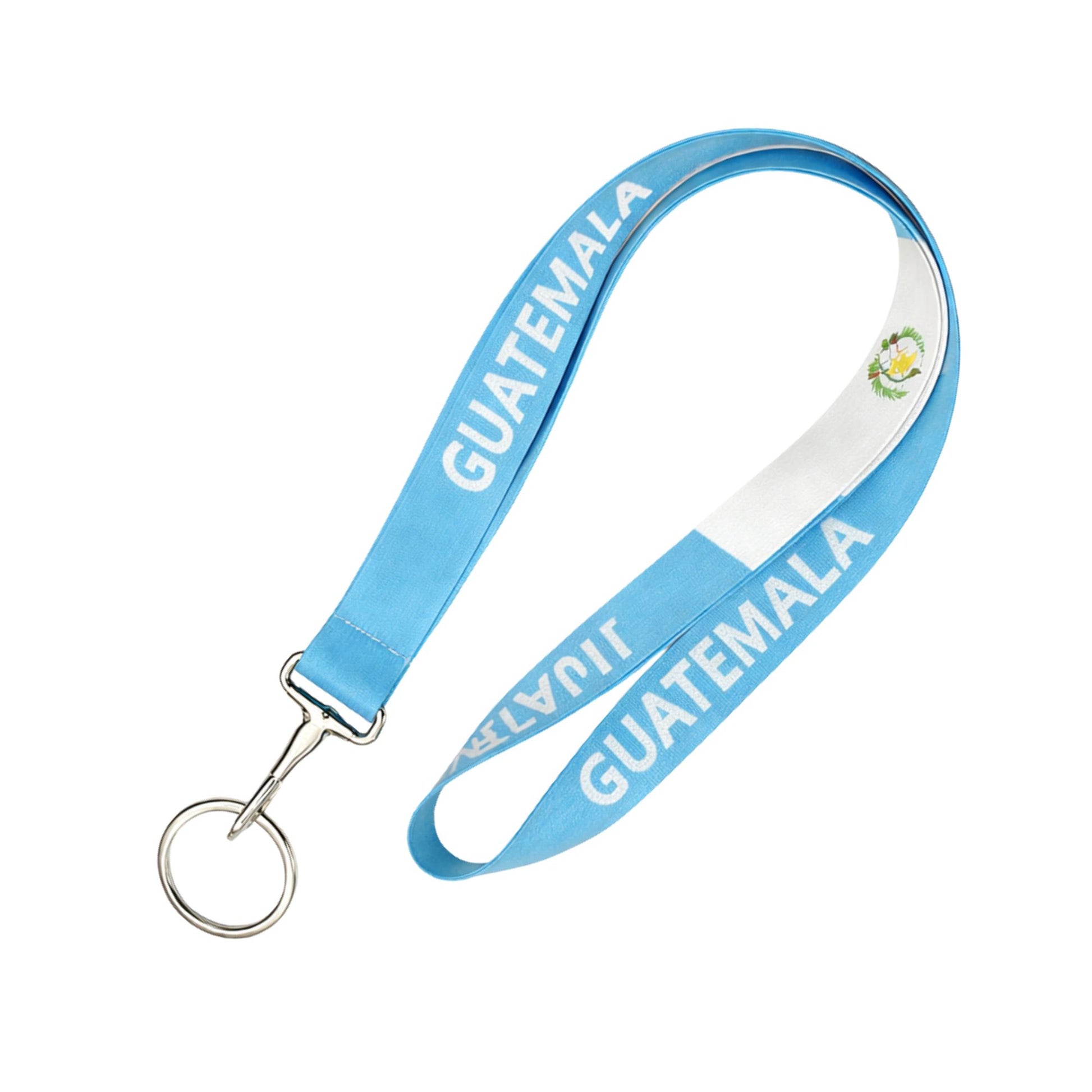 Durable 18" Guatemala Flag Lanyard National Neck Strap