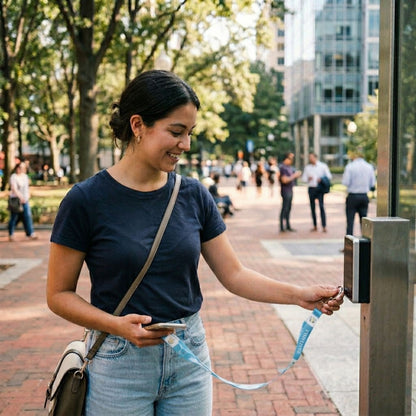 Premium 18" Guatemala Flag Neck Strap & Keychain Hook