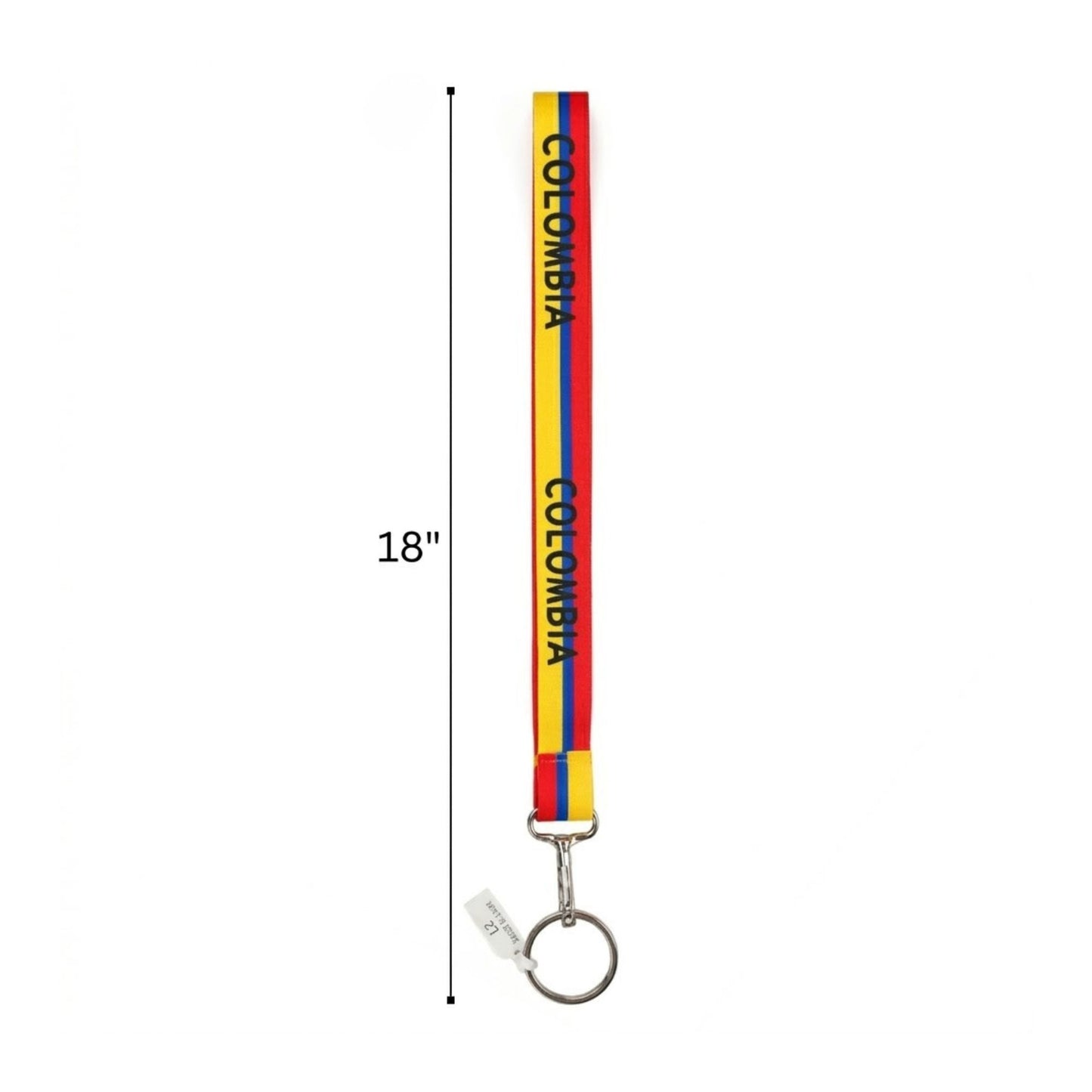 18" Colombia Flag Lanyard Neck Strap for Keys & ID Badges Lanyards Colombia Keychain Lanyards product detail image