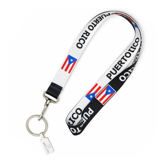 18" Puerto Rico Flag Neck Lanyard for Keys & ID Cards