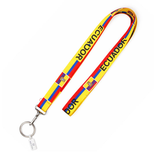 18" Ecuador Flag Lanyard Neck Strap for Keys & IDs
