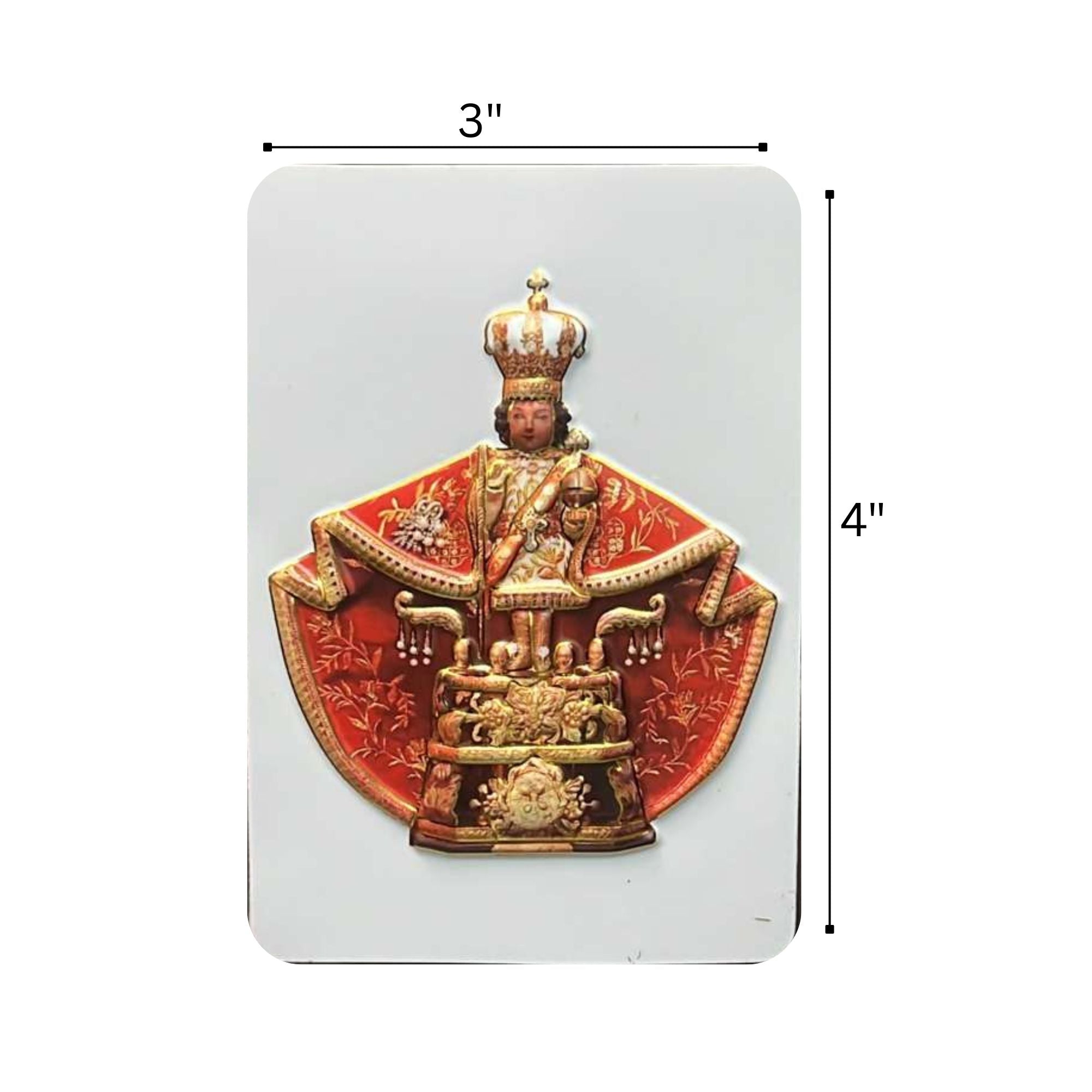 3x4 Infant of Prague Religious Refrigerator Magnet Refrigerator Magnets Novelty product detail image