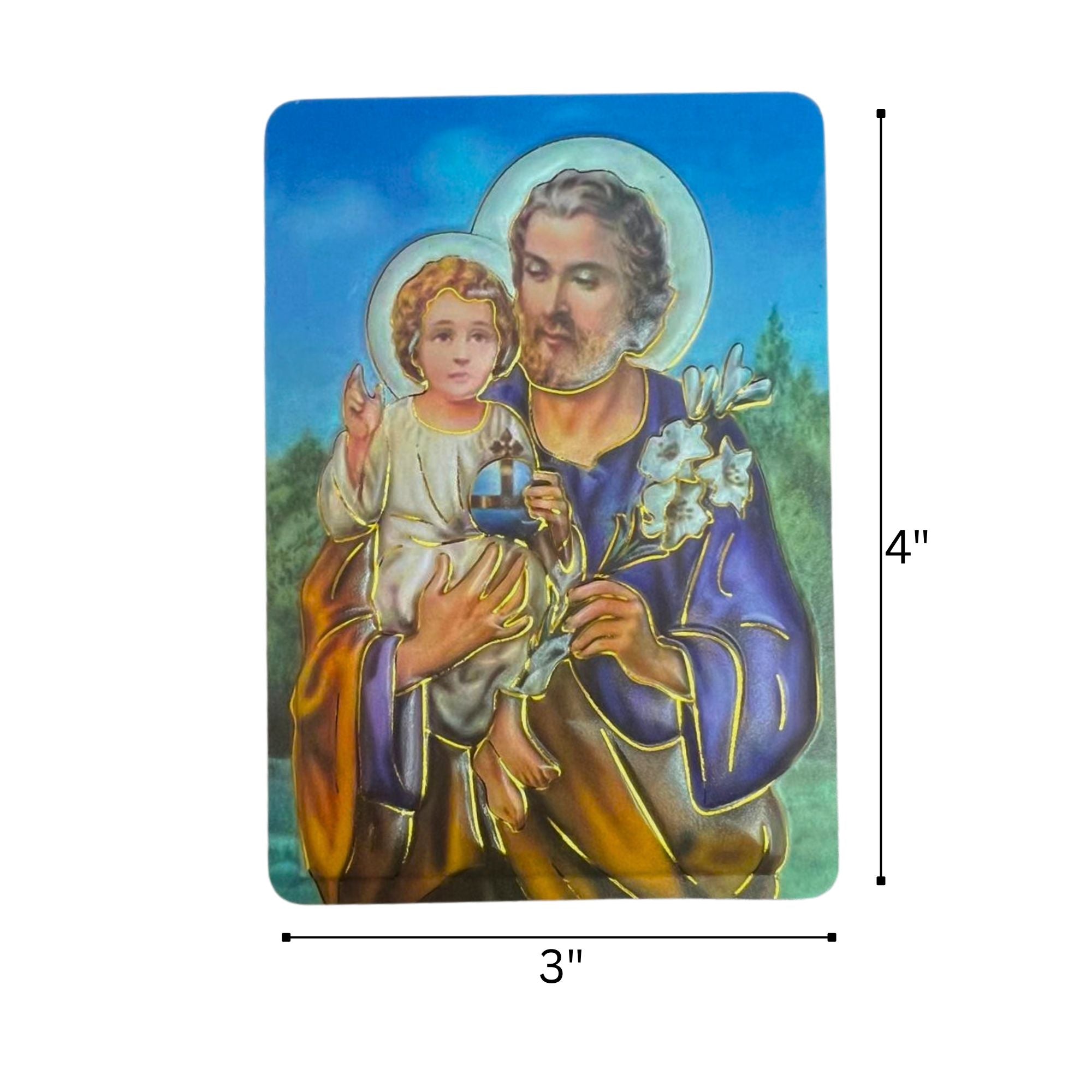 3x4 St. Joseph with Child Jesus Refrigerator Magnet Refrigerator Magnets Novelty product detail image