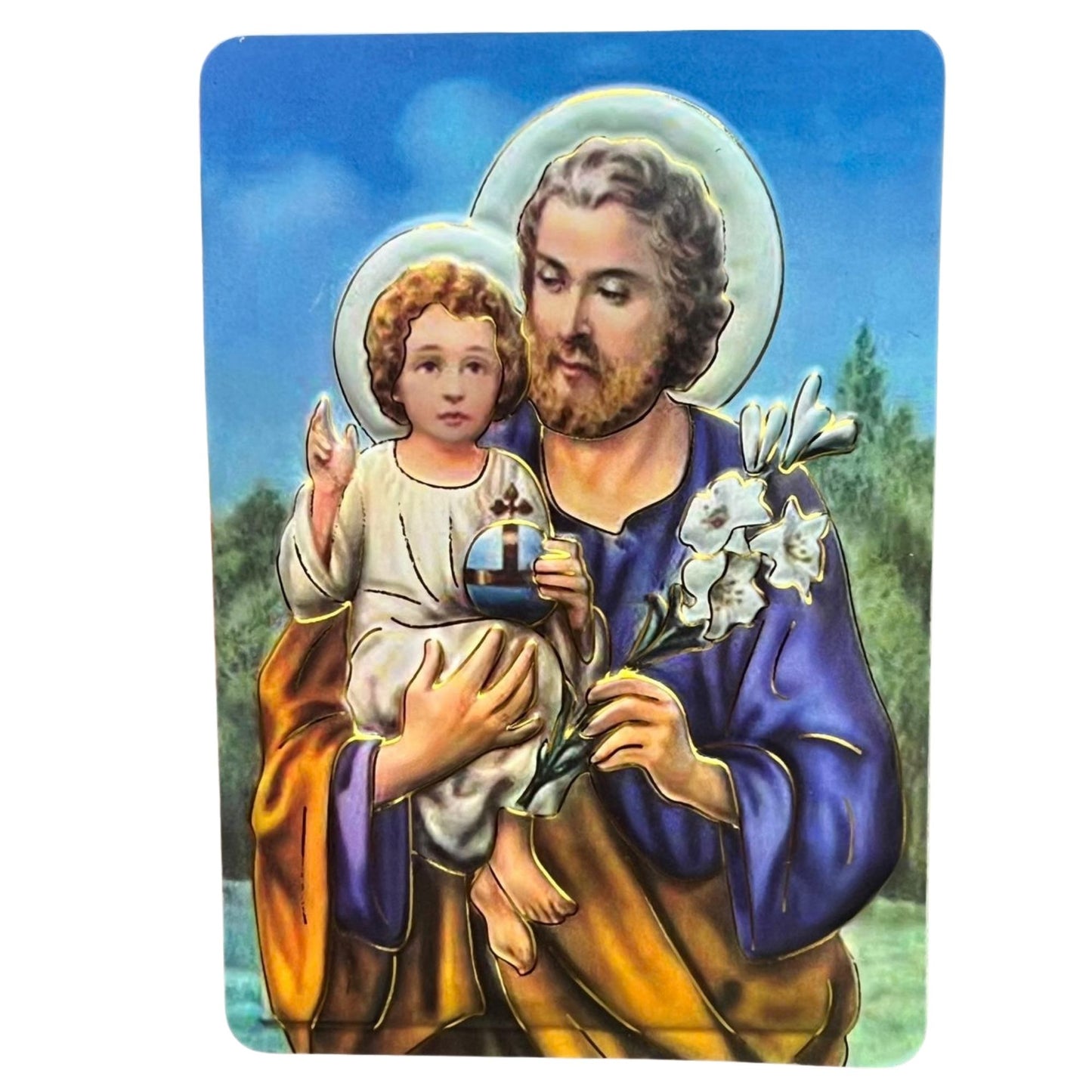 3x4 St. Joseph with Child Jesus Refrigerator Magnet Refrigerator Magnets Novelty main product image