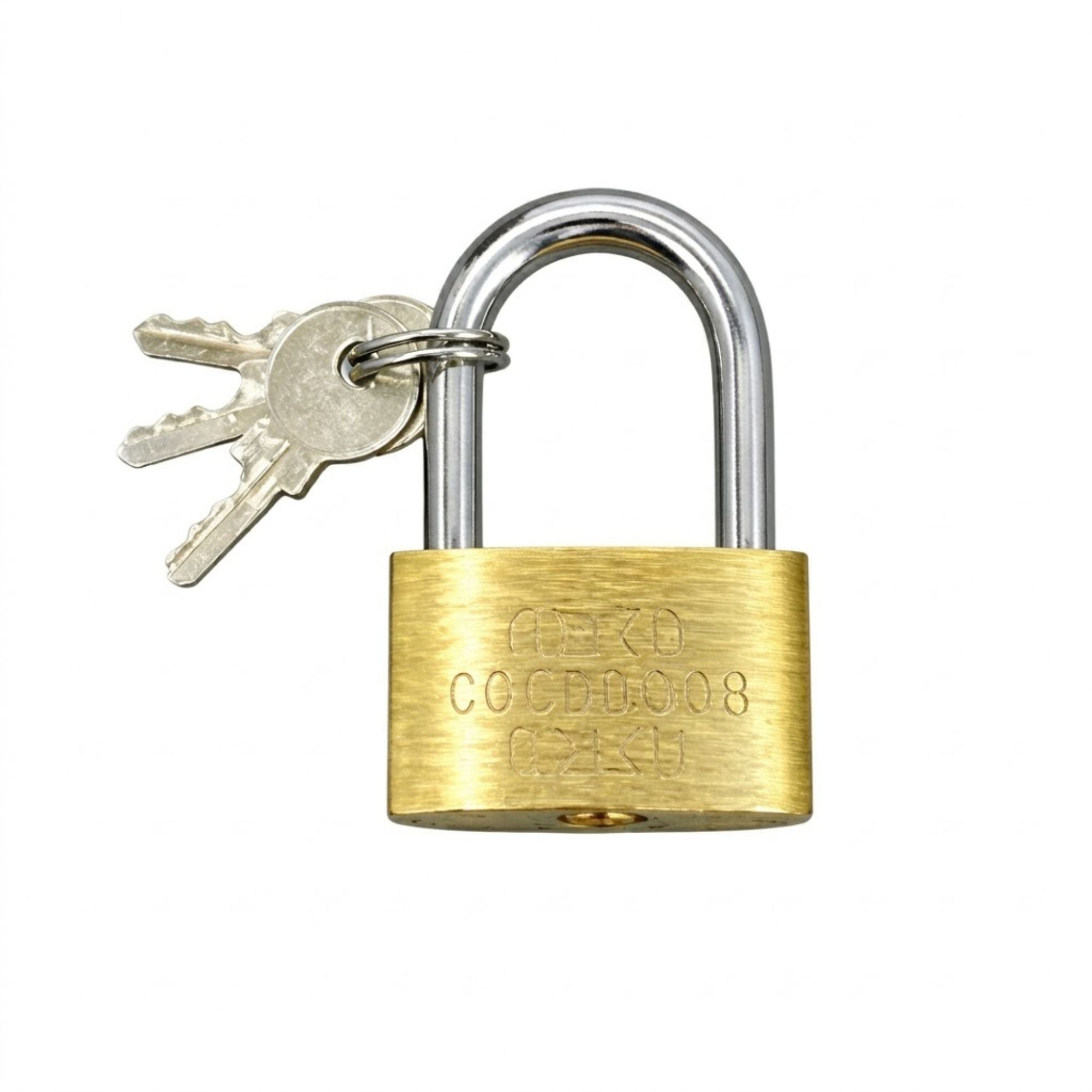 1" x 1.4" Solid Brass Padlock with 3 Keys Heavy Duty Lock main product image