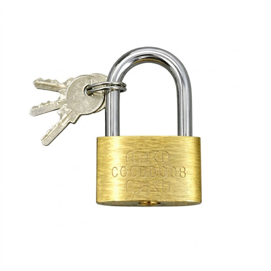 1" x 1.4" Solid Brass Padlock with 3 Keys Heavy Duty Lock main product image