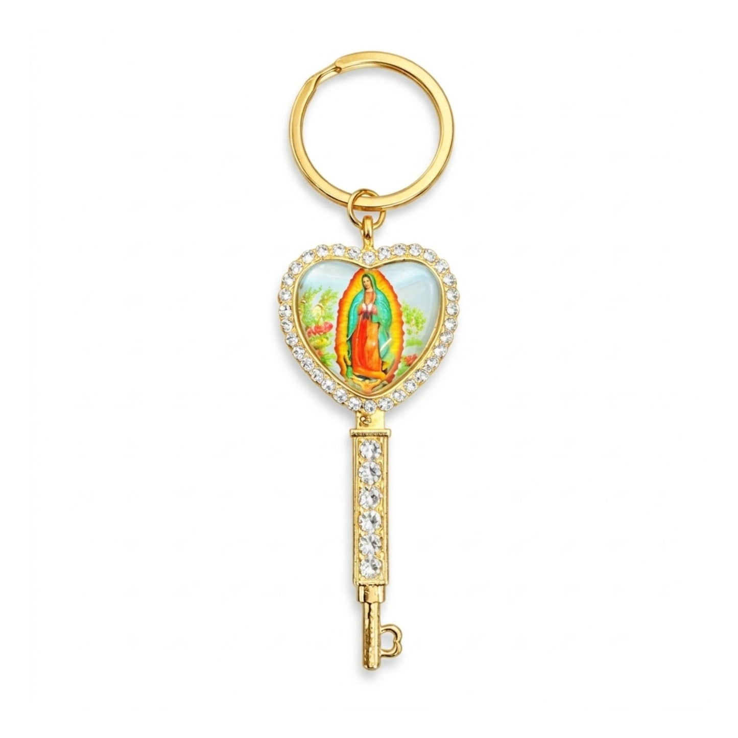 4.9" Our Lady of Guadalupe Keychain Religious Virgin Mary Gift main product image