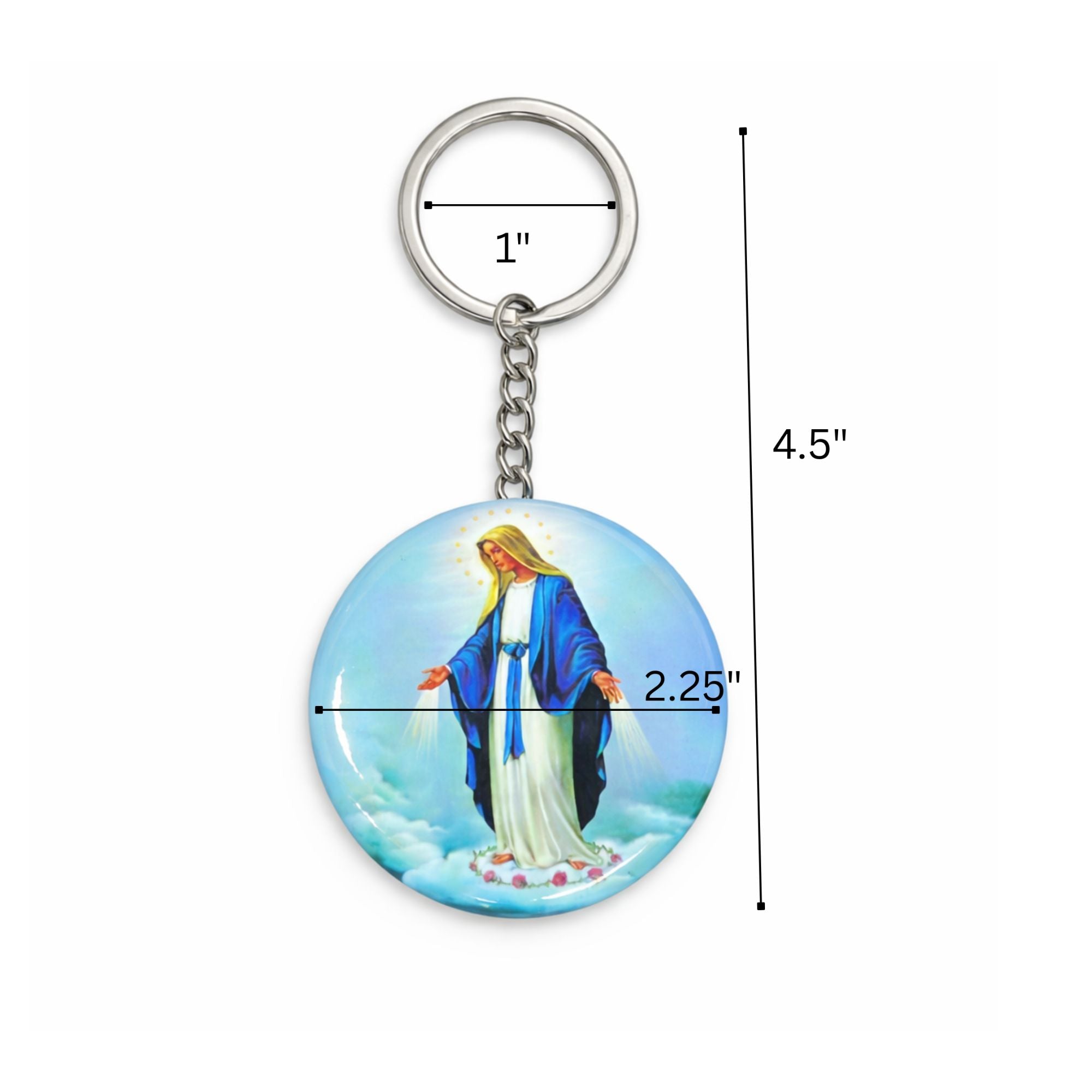 4.5" Saint Benedict Protection Keychain San Benito Faith Gift product detail image
