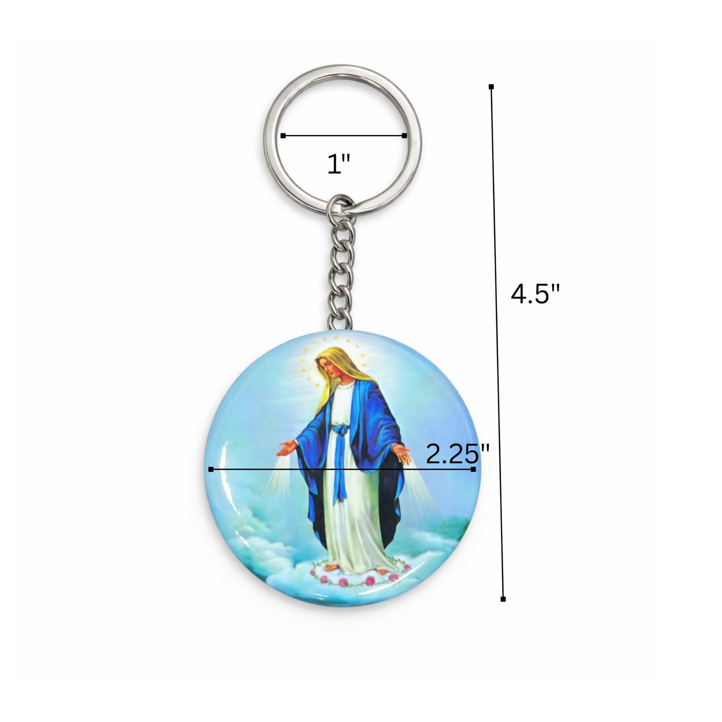 4.5" Saint Benedict Protection Keychain San Benito Faith Gift product detail image