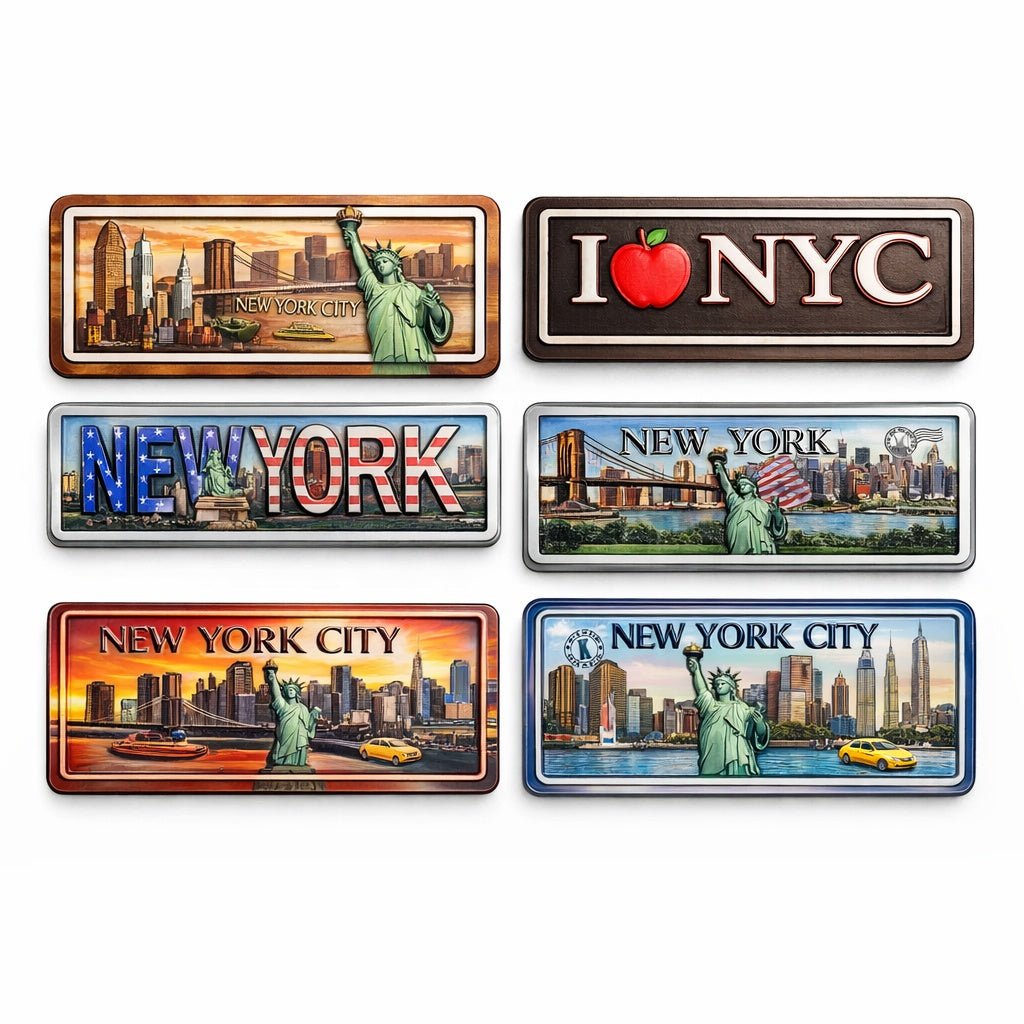 4.8" x 1.8" New York Embossed Magnet – NYC Souvenir Fridge Decor Souvenir Magnets product image 7
