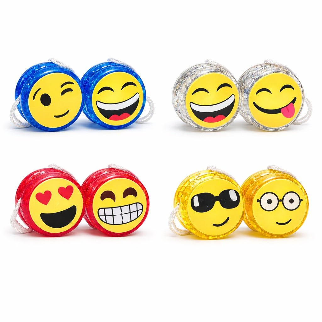 Emoji Yo Toy – Smiley Face Light Up Kids Party Favor Yo Yos main product image