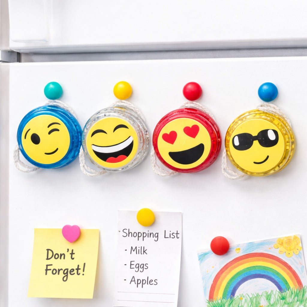 Emoji Yo Toy – Smiley Face Light Up Kids Party Favor Yo Yos lifestyle use image