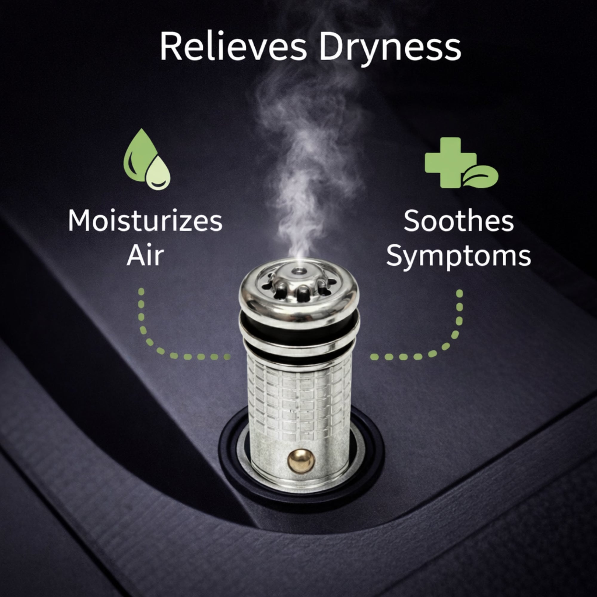 Portable Car Essential Oil Diffuser and Cool Mist Humidifier product detail image