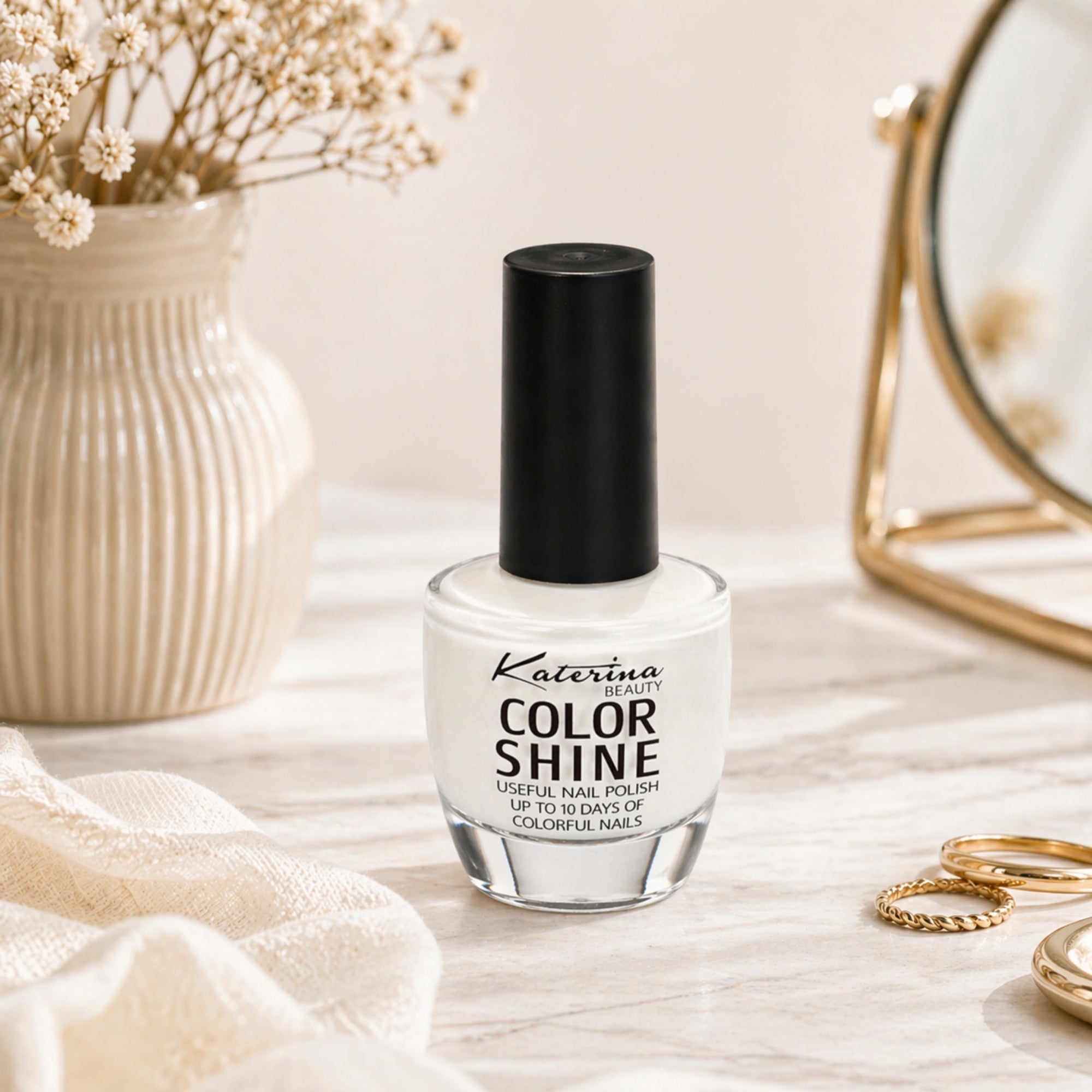 Katrina Color Shine Nail Polish Smooth Glossy Finish Shine size and feature image