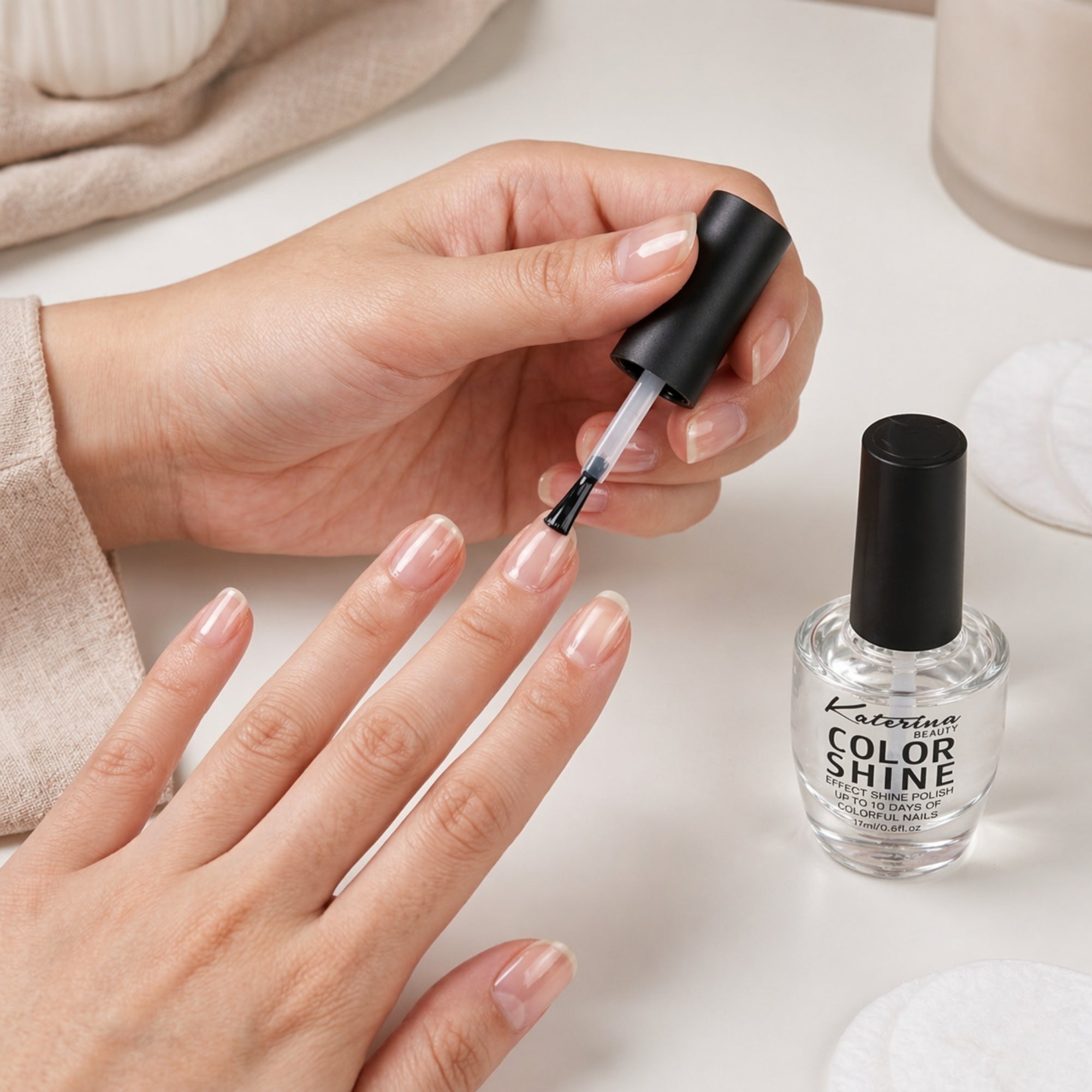 17ml Katrina Color Shine Nail Polish High Gloss Finish lifestyle use image