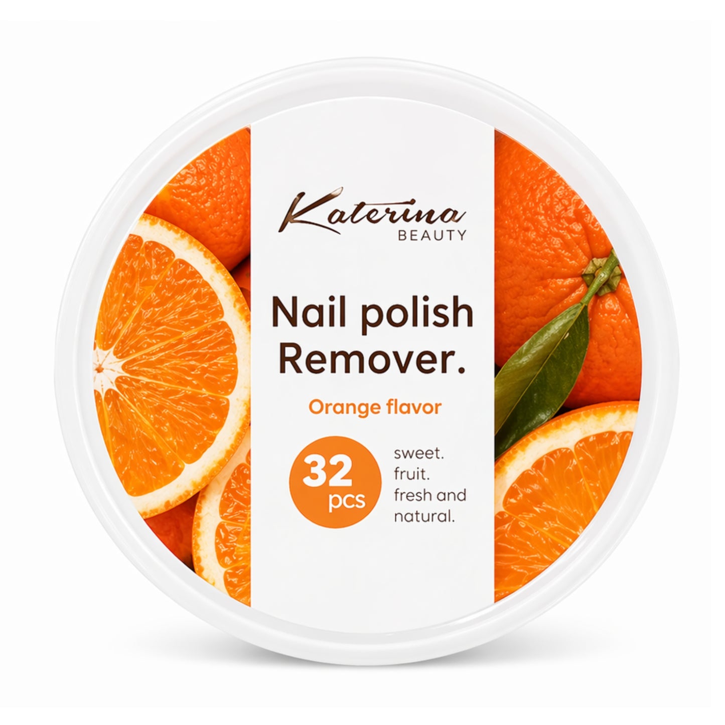 32 Count Scented Nail Polish Remover Pads Gentle Formula