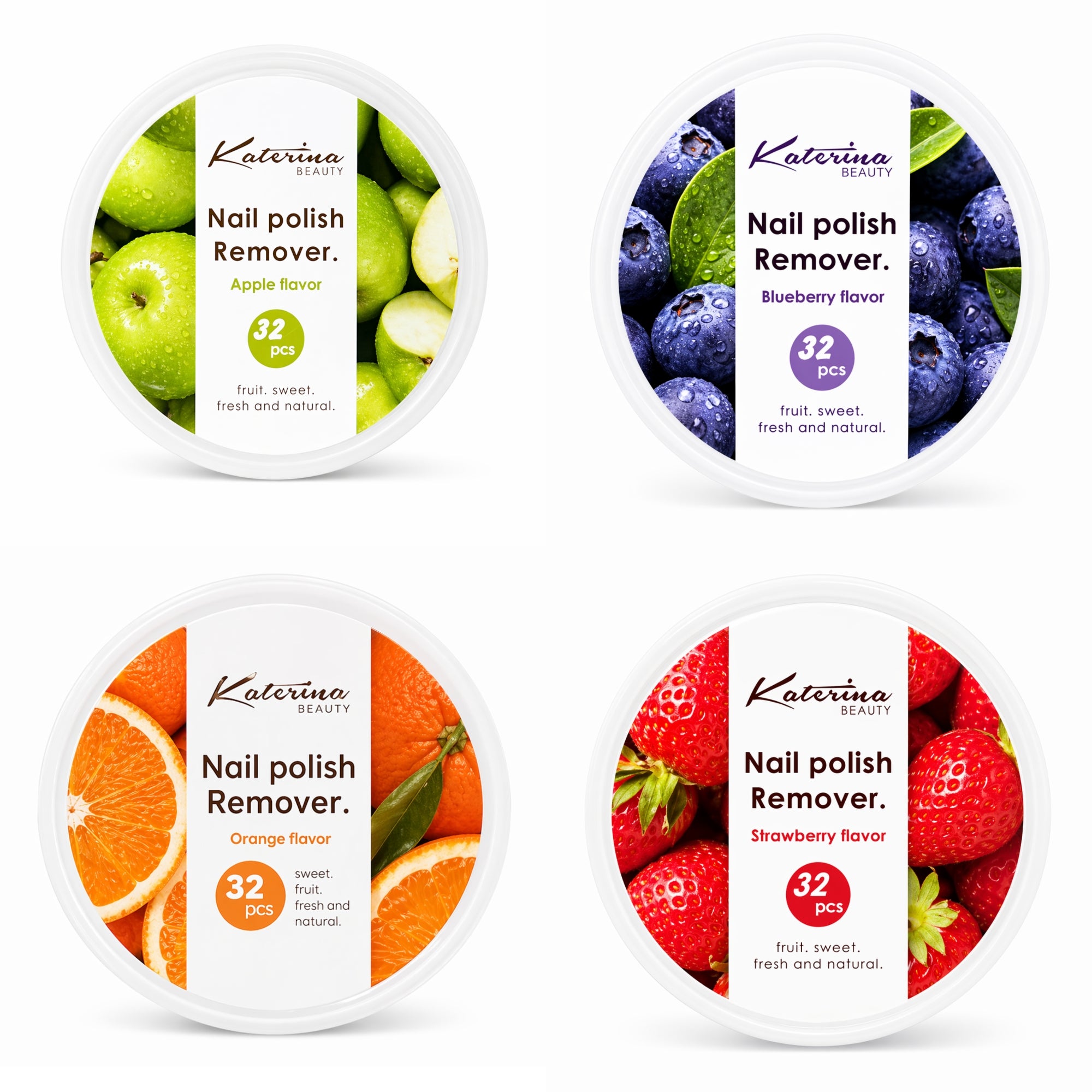 32 Count Nail Polish Remover Pads Gentle Scented main product image
