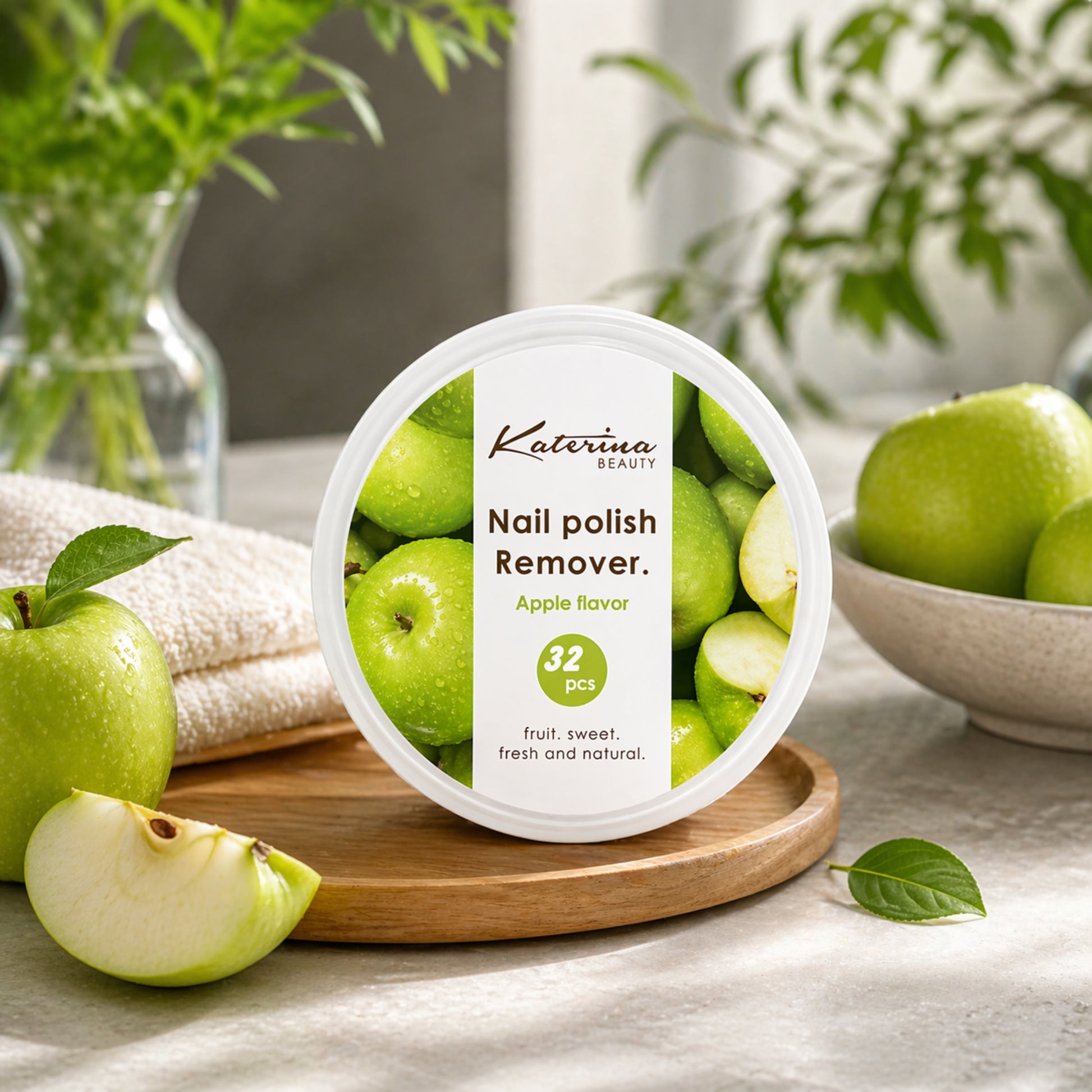 32 Count Nail Remover Pads with Soft Gentle Scent