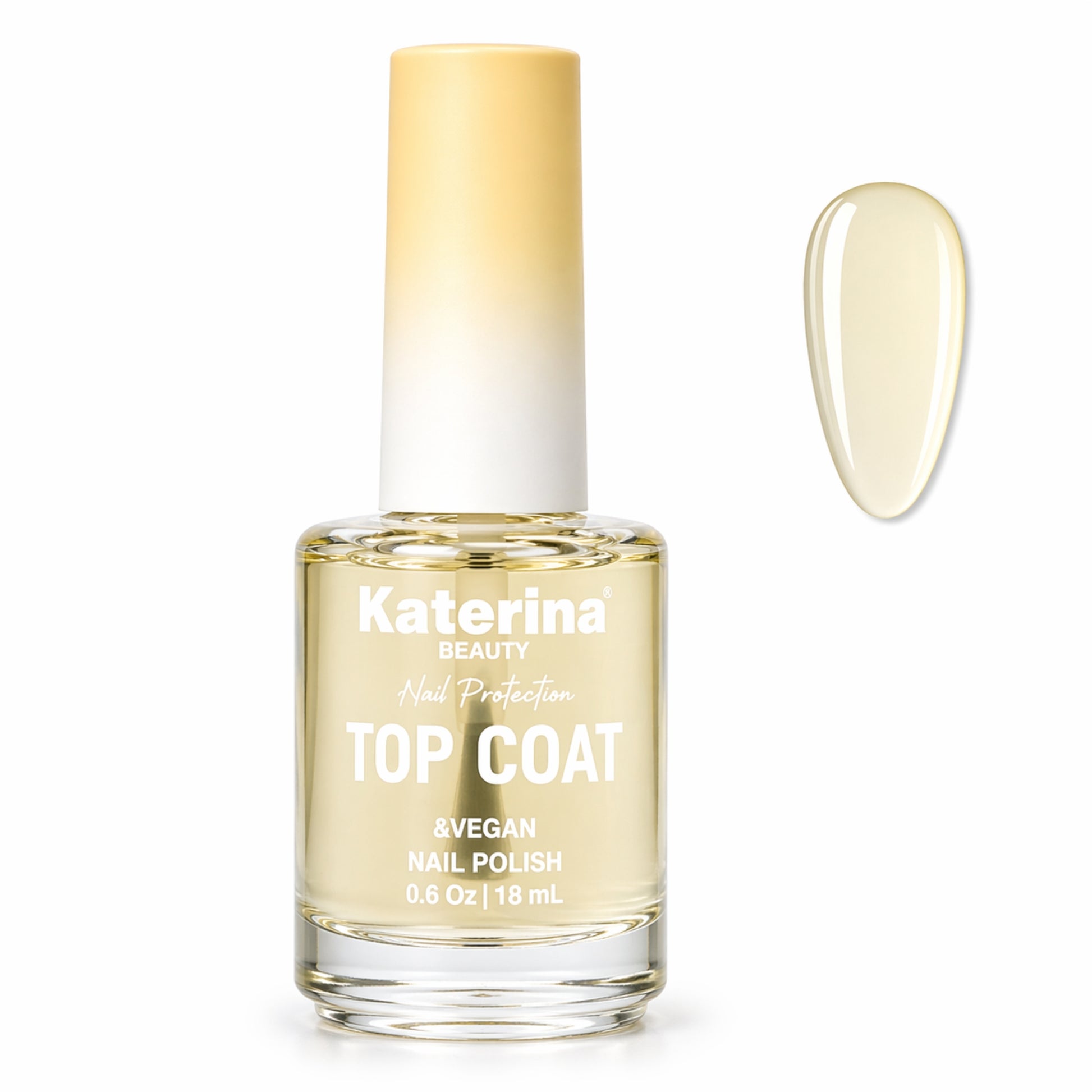 Vegan Nail Top Coat 18ml Glossy Long Wear Protector