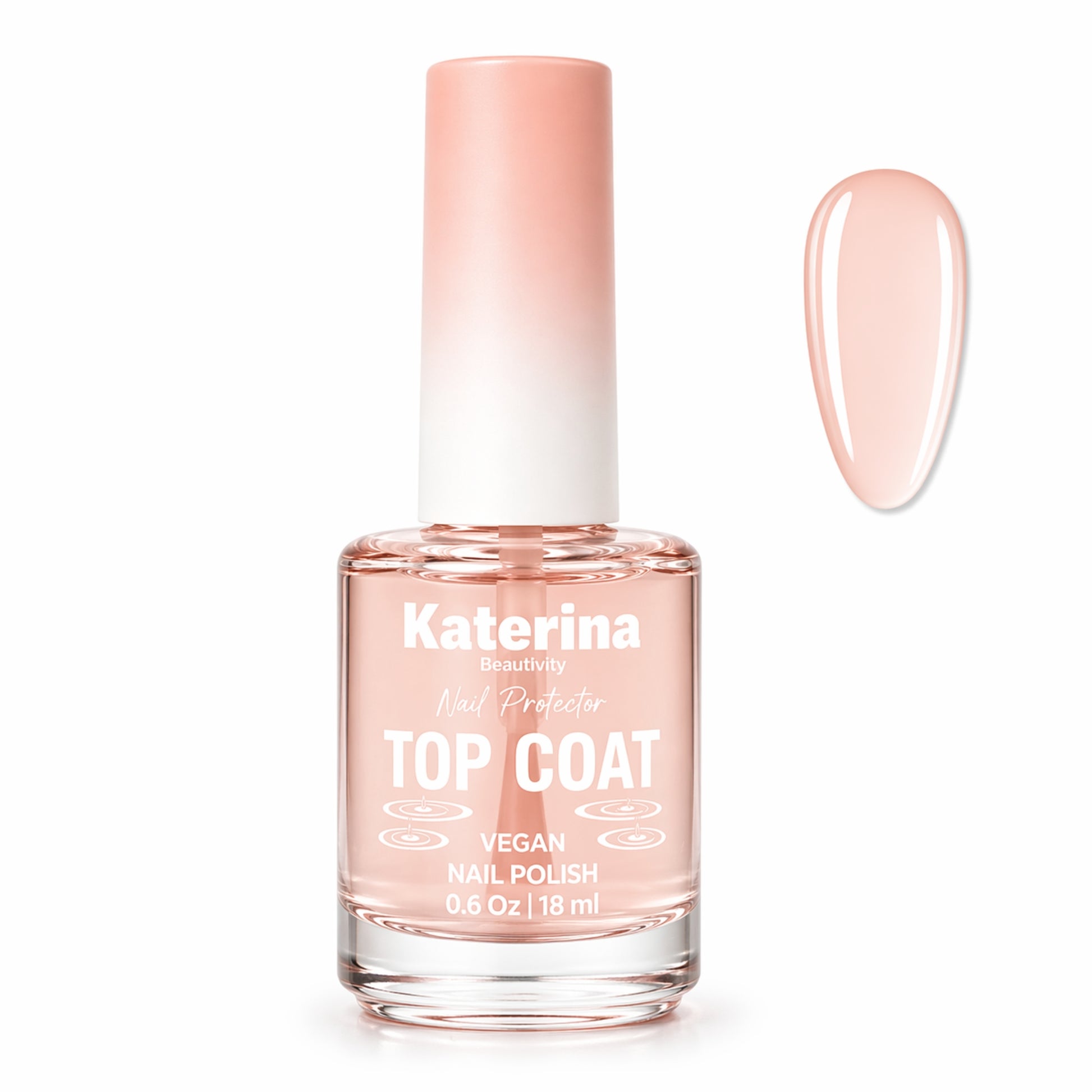 18ml Nail Protector Vegan Top Coat Glossy Lasting Finish