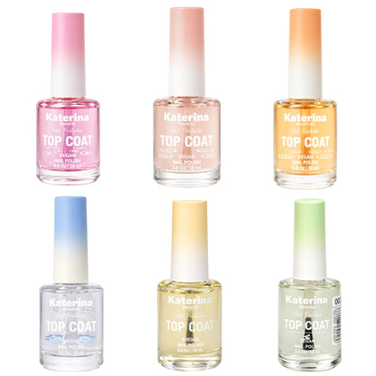 18ml Vegan Nail Top Coat Long Lasting Glossy Nail Protector