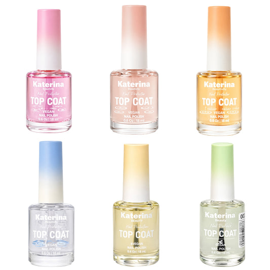 18ml Vegan Nail Top Coat Long Lasting Glossy Nail Protector