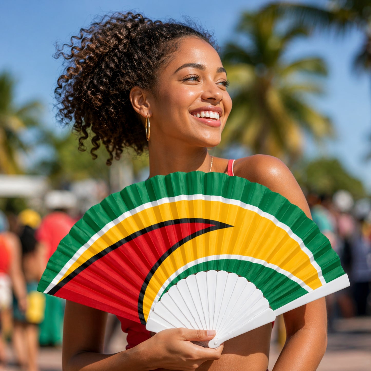 Portable Folding Hand Fan Lightweight Travel Cooling Tool