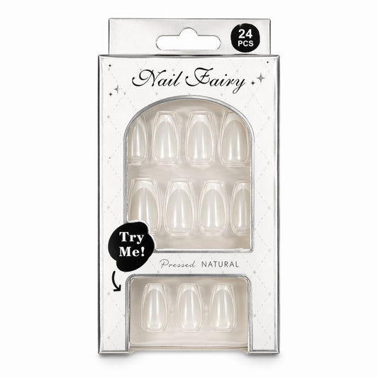 24 PCS Nail Fairy Natural Press On Artificial Nails Set main product image