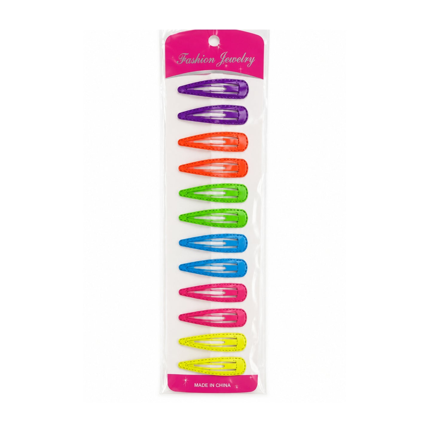 Cute Girls Hair Accessory Snap Clip Set 12PCS
