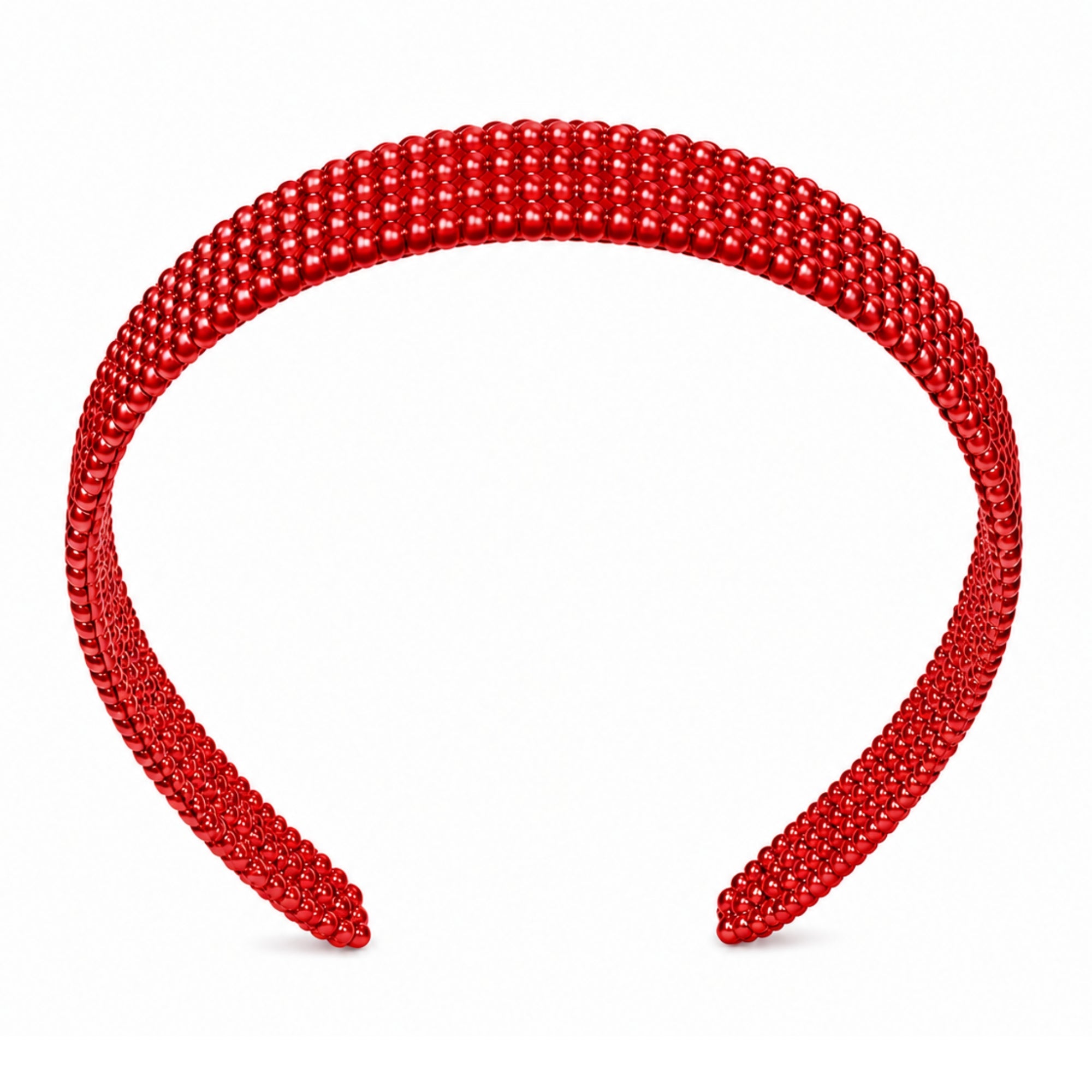 Stylish Plastic Headband with Glossy Bubble Design