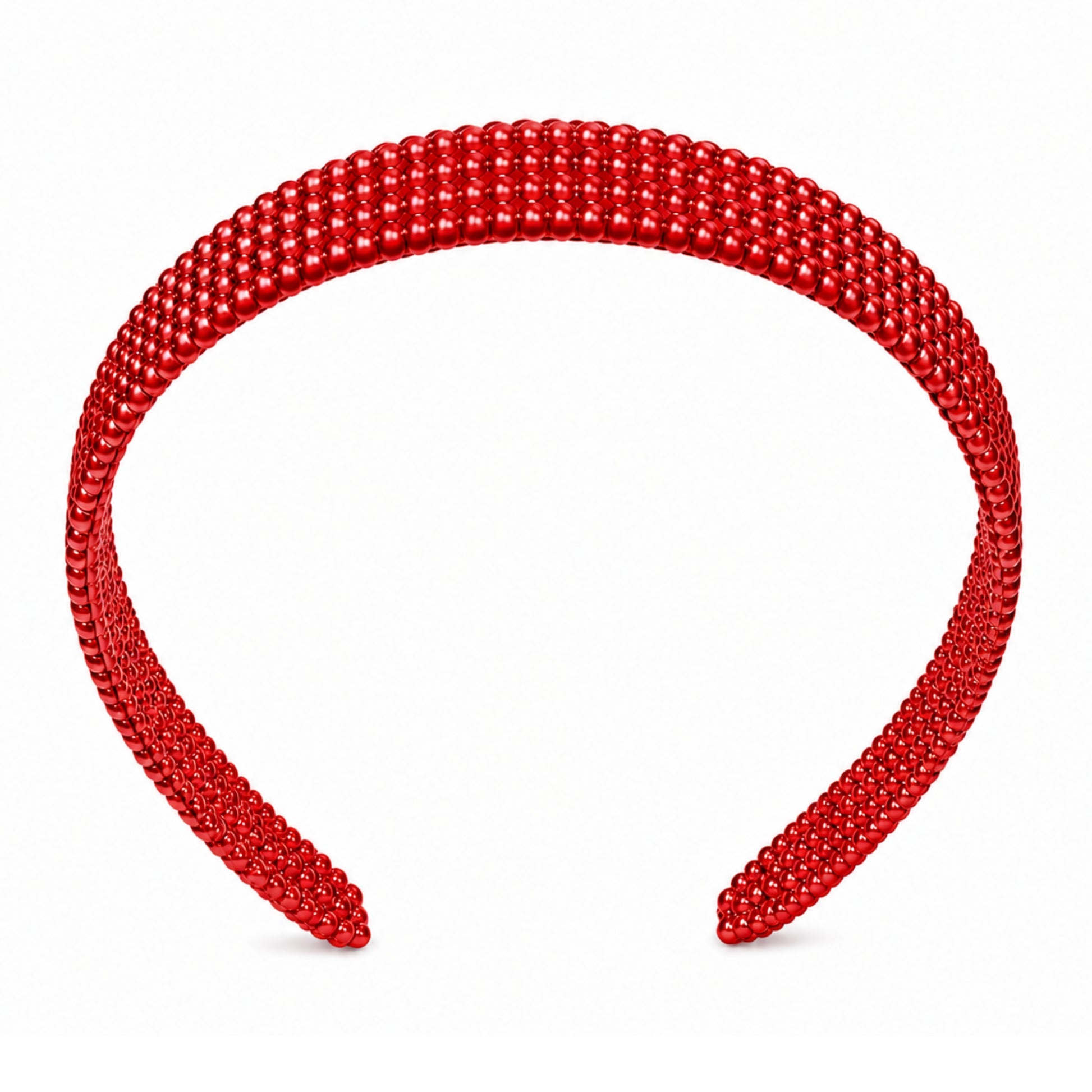 Stylish Plastic Headband with Glossy Bubble Design