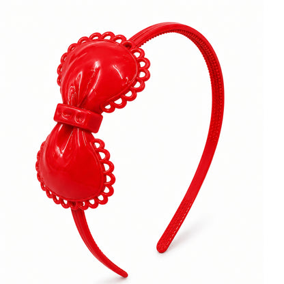 Decorative Bow Plastic Headband for Hair Control