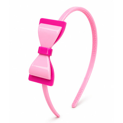 Glossy Bow Hair Accessory for Daily Fashion