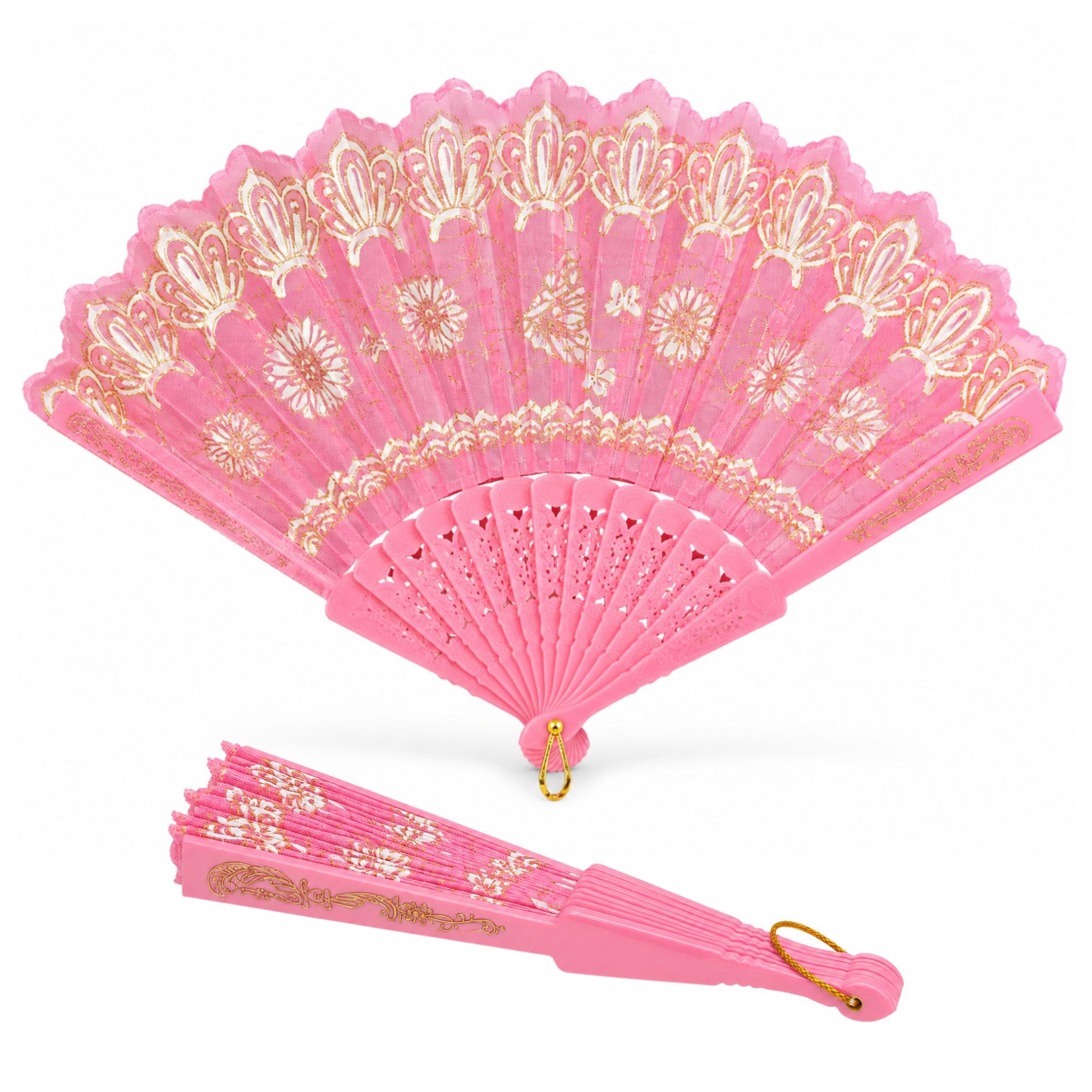 Vintage Style Lace Hand Fan for Women Events