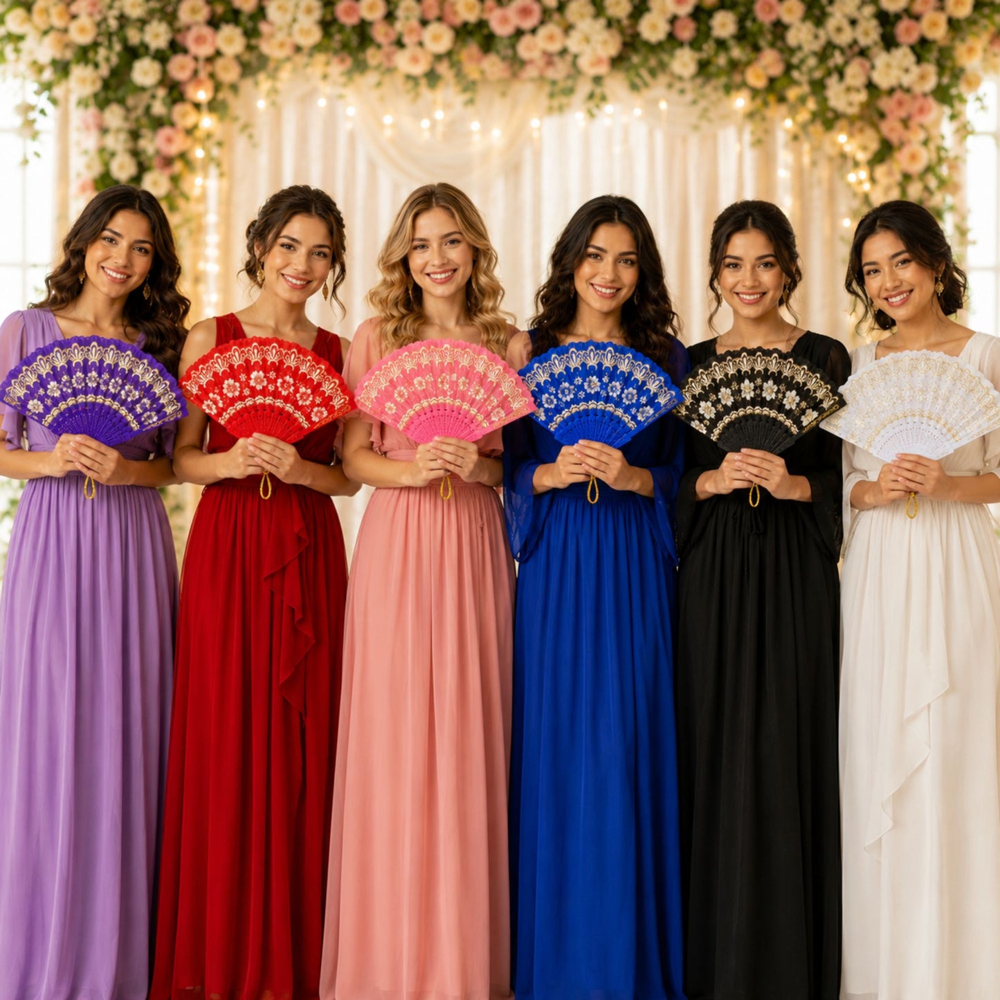 Elegant Decorative Fan for Women and Brides
