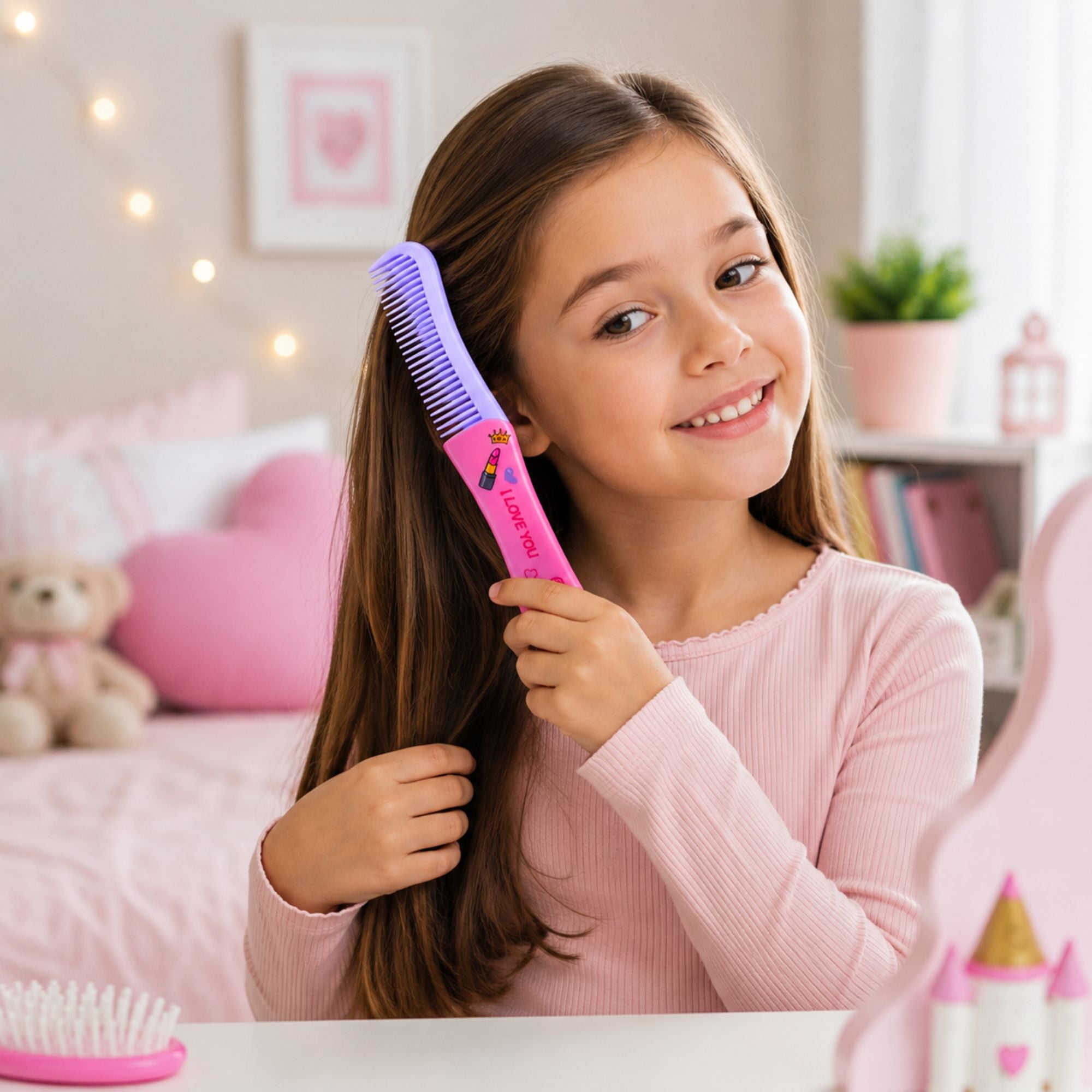 Wide Tooth Styling Comb for Easy Detangling and Hair Care