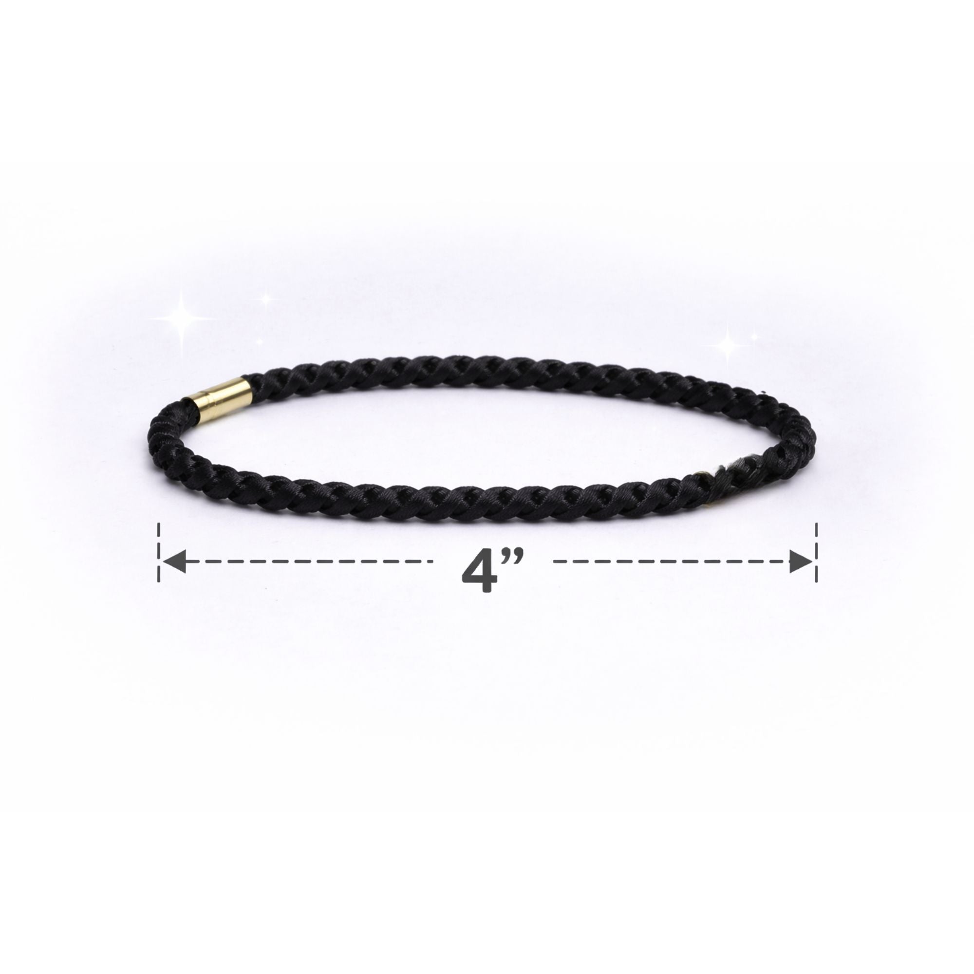 4" Elastic Rope Hair Bands Strong Hold For Daily Use 6 Pack Ponytail Holders product detail image