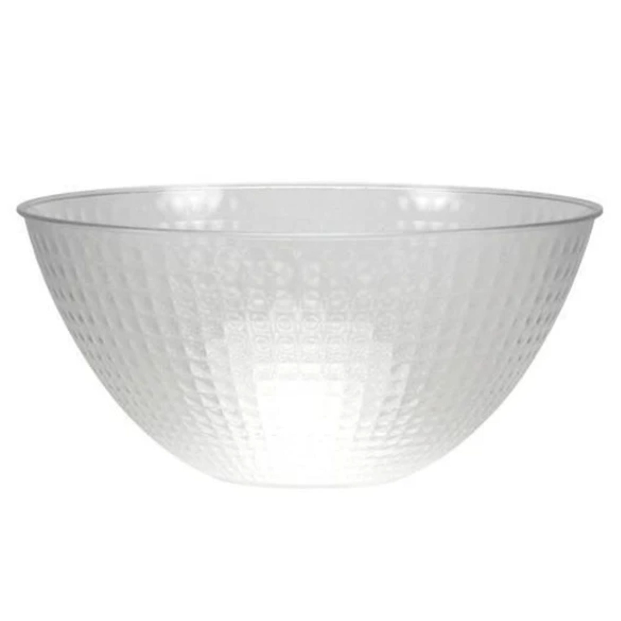 Large Clear Plastic Pixel Serving Bowl 100 oz for Parties